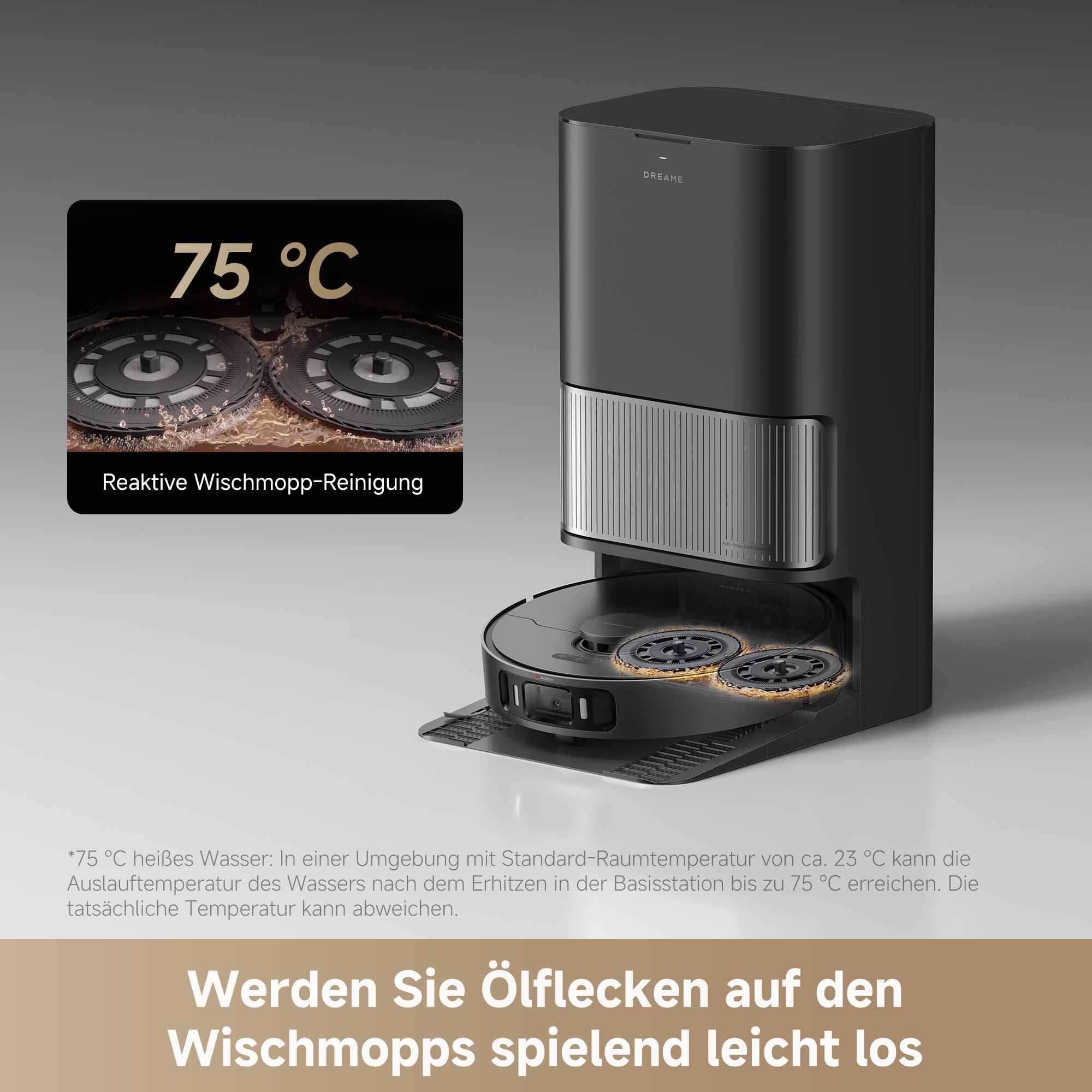 Dreame Saugroboter »L40 Ultra AE mit Wischfunktion«, 19.000Pa Saugkraft, Moppreinigung, KI-gestützte Hinderniserkennung