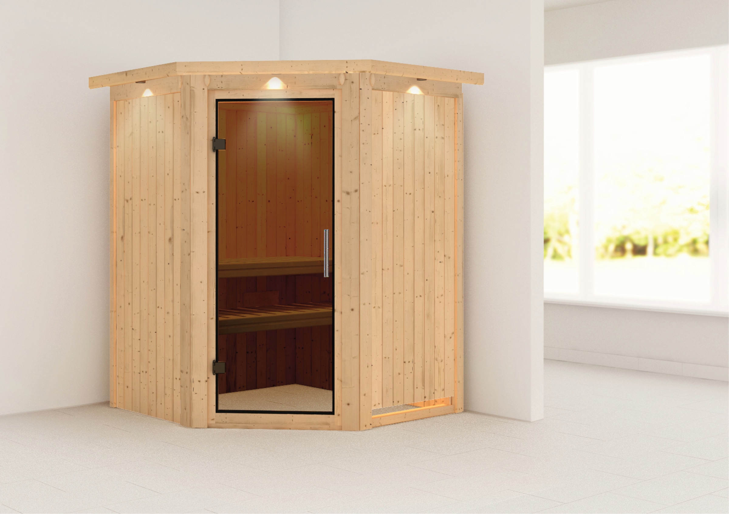 Karibu Sauna »Nanna« Set,  ohne Ofen