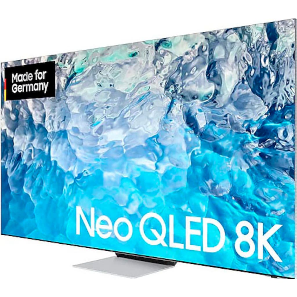 Samsung QLED-Fernseher »65" Neo QLED 8K QN900B (2022)«, 163 cm/65 Zoll, 8K, Smart-TV-Google TV, Quantum Matrix Technologie Pro mit Neural Quantum Prozessor 8K-Quantum HDR 3000-Ultimate 8K Dimming Pro