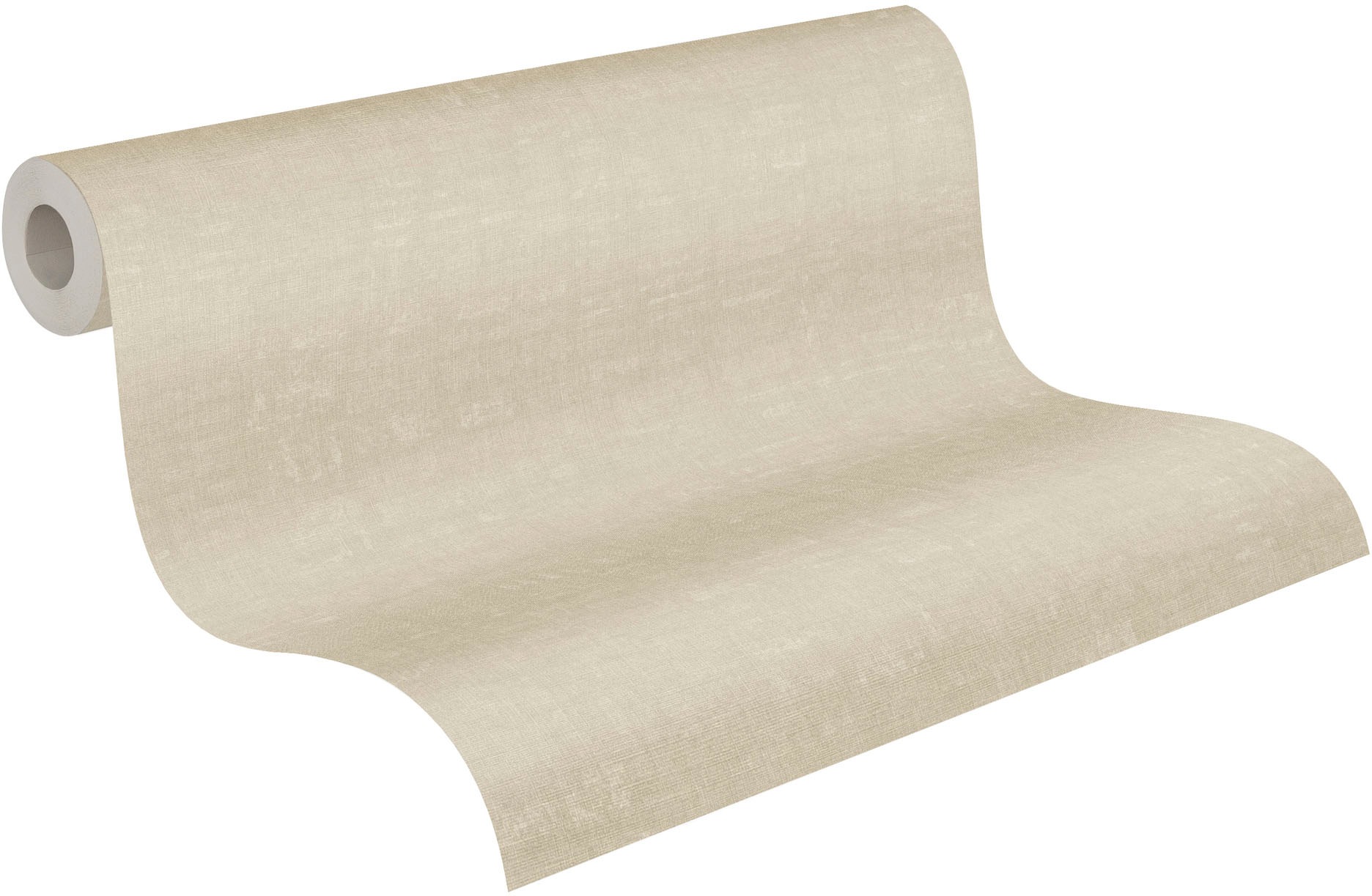 A.S. Création Vliestapete »Nara Einfarbig«, matt-gemustert-neutral, Unitapete Tapeten Wohnzimmer Schlafzimmer Küche modern Flur Design