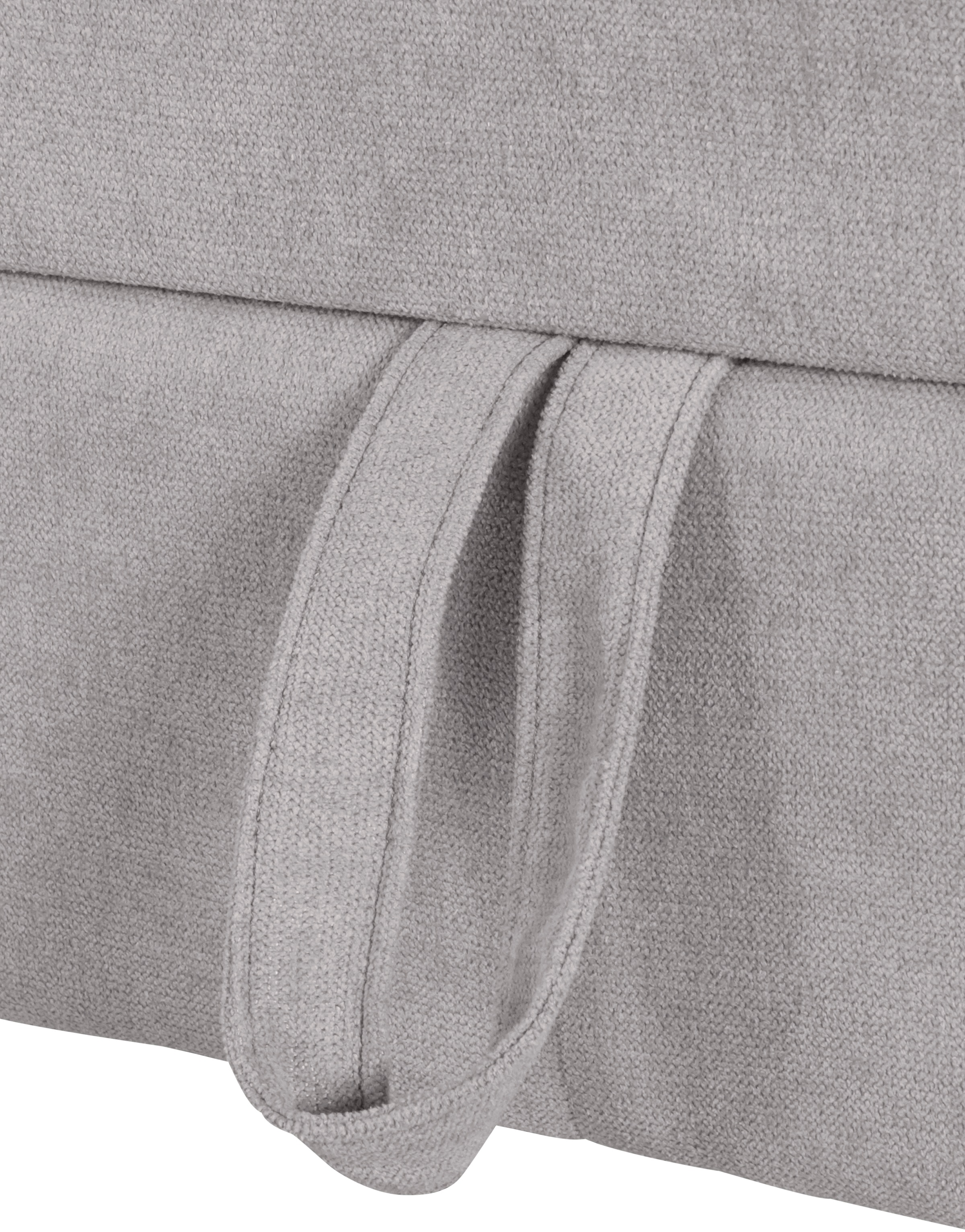 COTTA Ecksofa »Chef L-Form«, mit Kopfteilverstellung, edle Metallkufen, wahlweise mit Bettfunktion