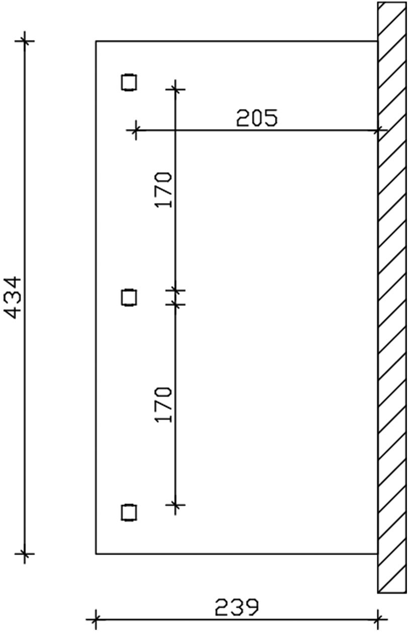 Skanholz Terrassendach »Venezia« Leimholz