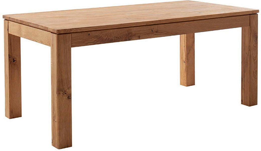 MCA furniture Esstisch »ETNA 4-Fuß Tisch«, (Einzelstück), Massivholz,durchgehende Lamelle,Stollenfuß 10x10cm,Tischplatte 2,5cm