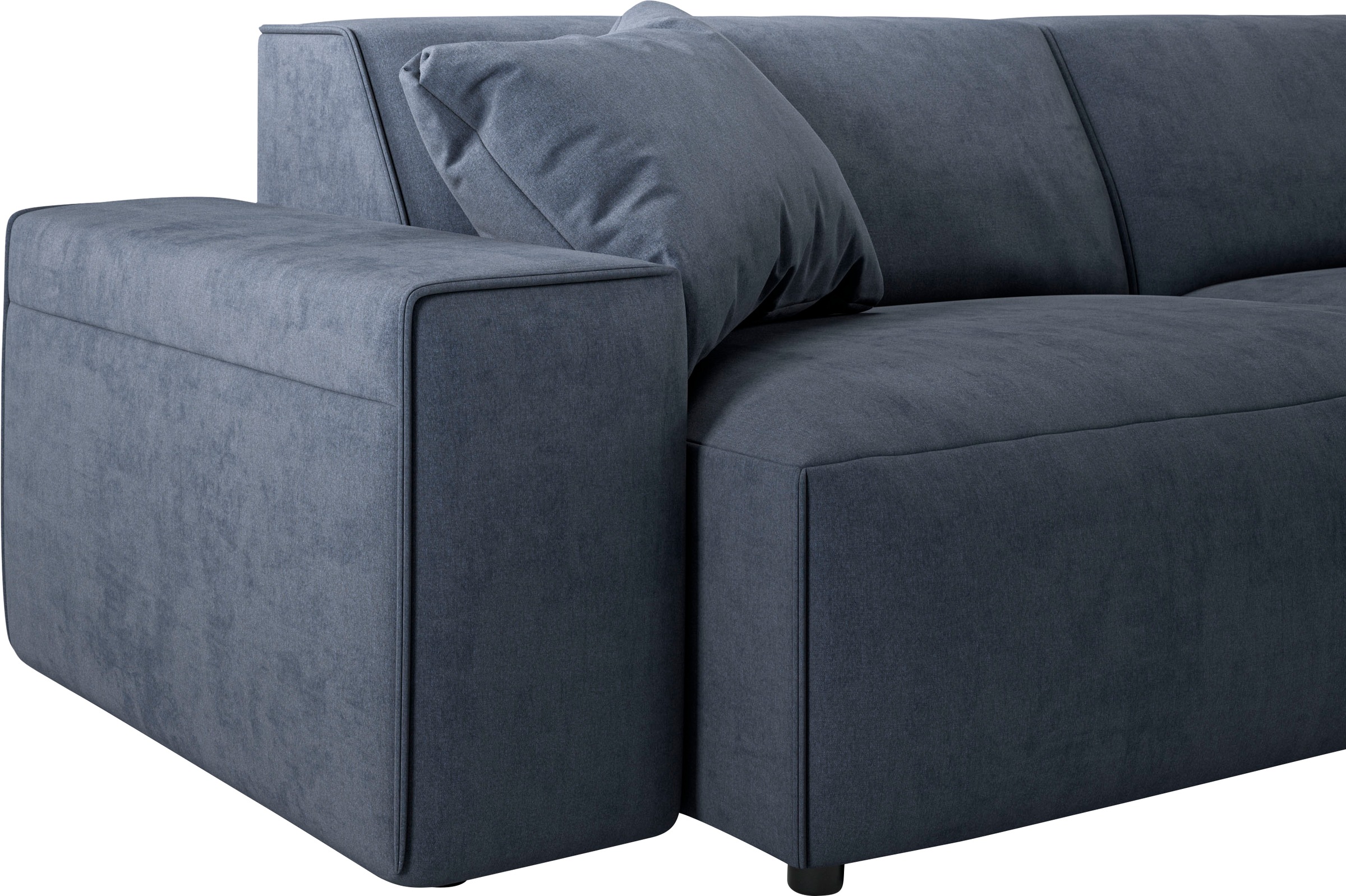 andas Ecksofa »Glimminge L-Form auch in Breitcord, Feincord + Easy care-Bezug,«, Breite 264, Zierkissen