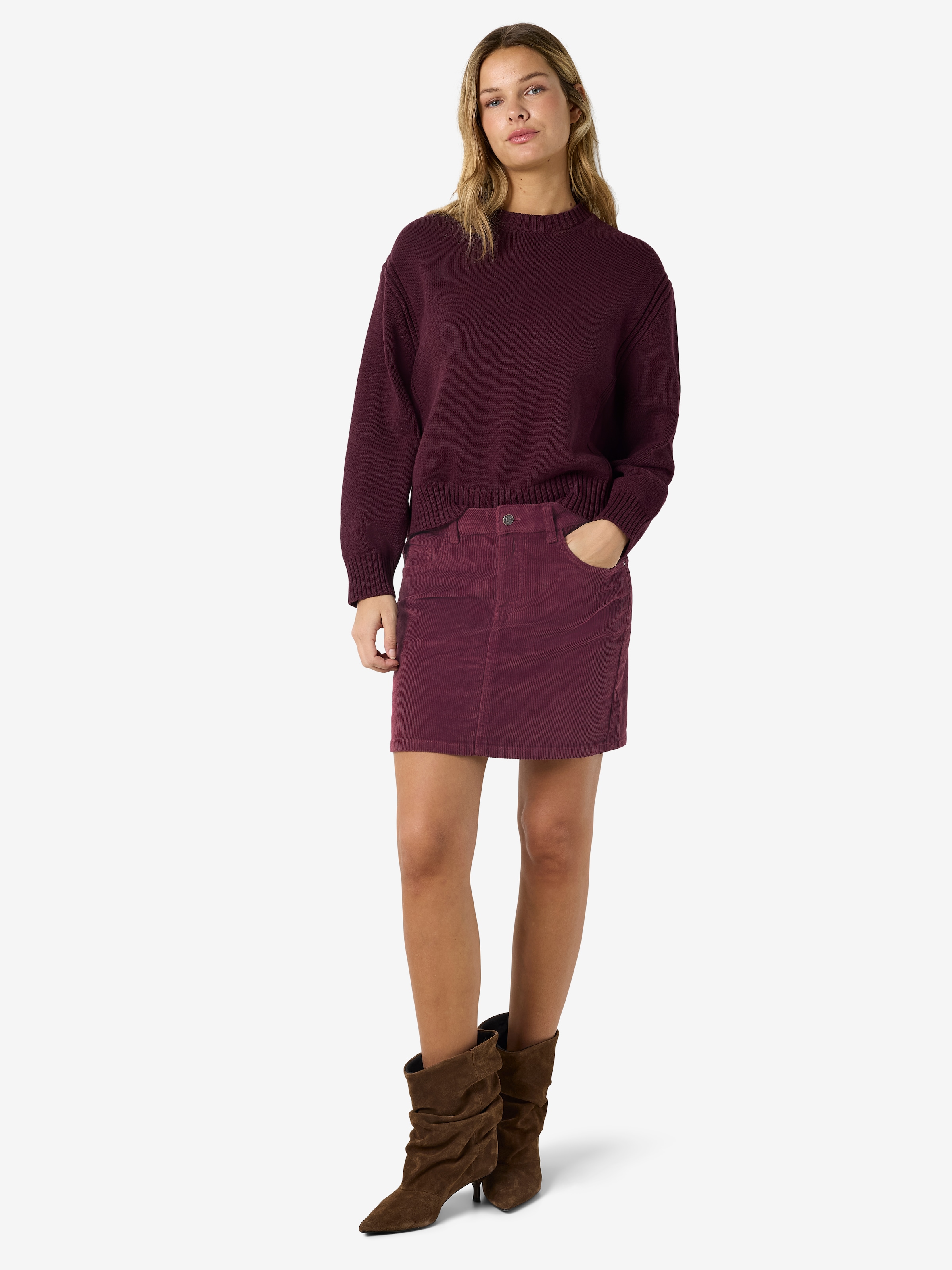 Noisy may Cordrock »NMCORD YOLANDA MW SKIRT NOOS« Baumwollmischung