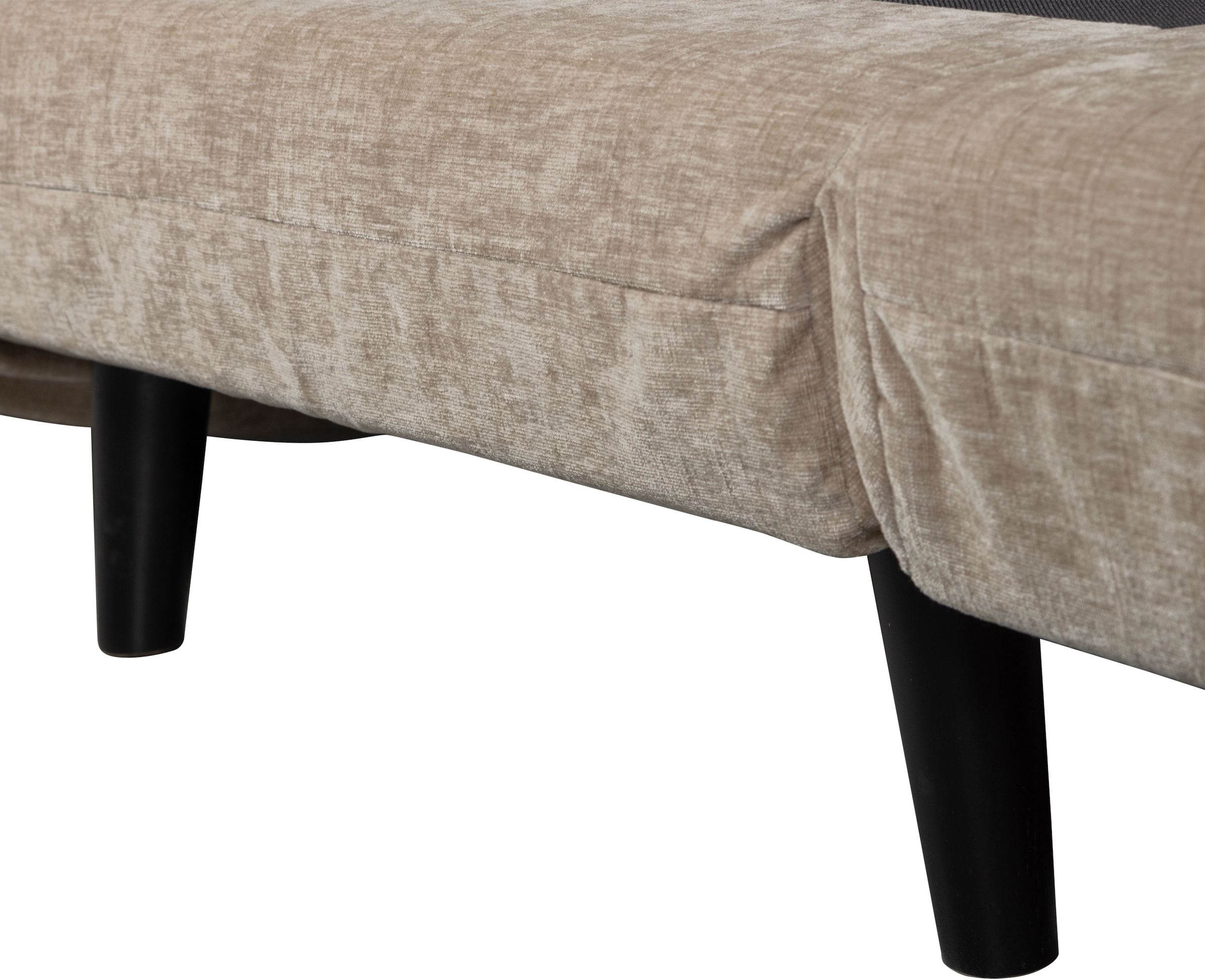 WOOOD Schlafsofa »Xem Chenille-Bezug gewebt mit Schlaffunktion, H 80 x B 122 x D 92 cm« Liegefläche 188 cm, Tragkraft 140 kg, Maximale Verschleißfestigkeit