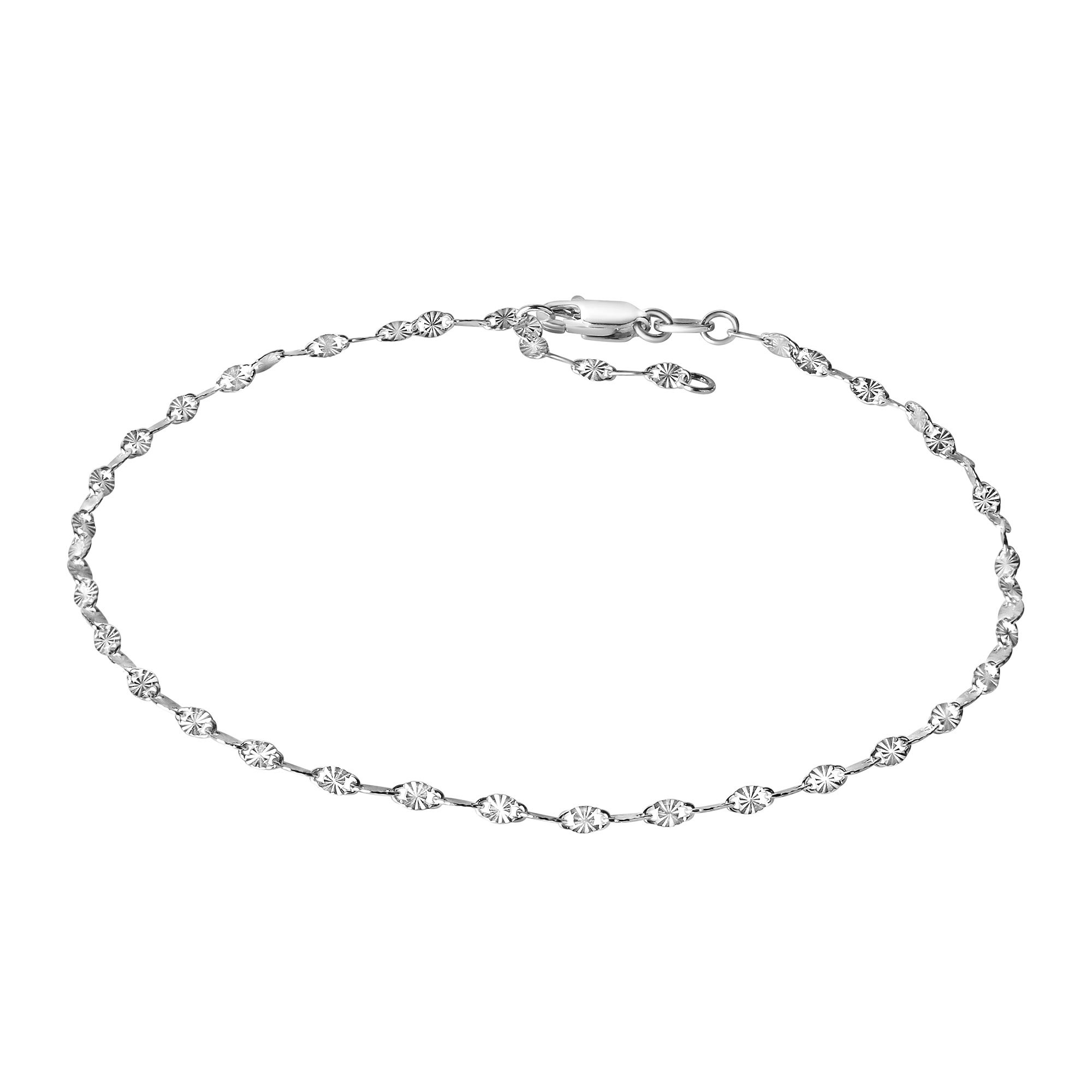 Vivance Fußkette »925/- Sterling Silber weiss diamantiert«