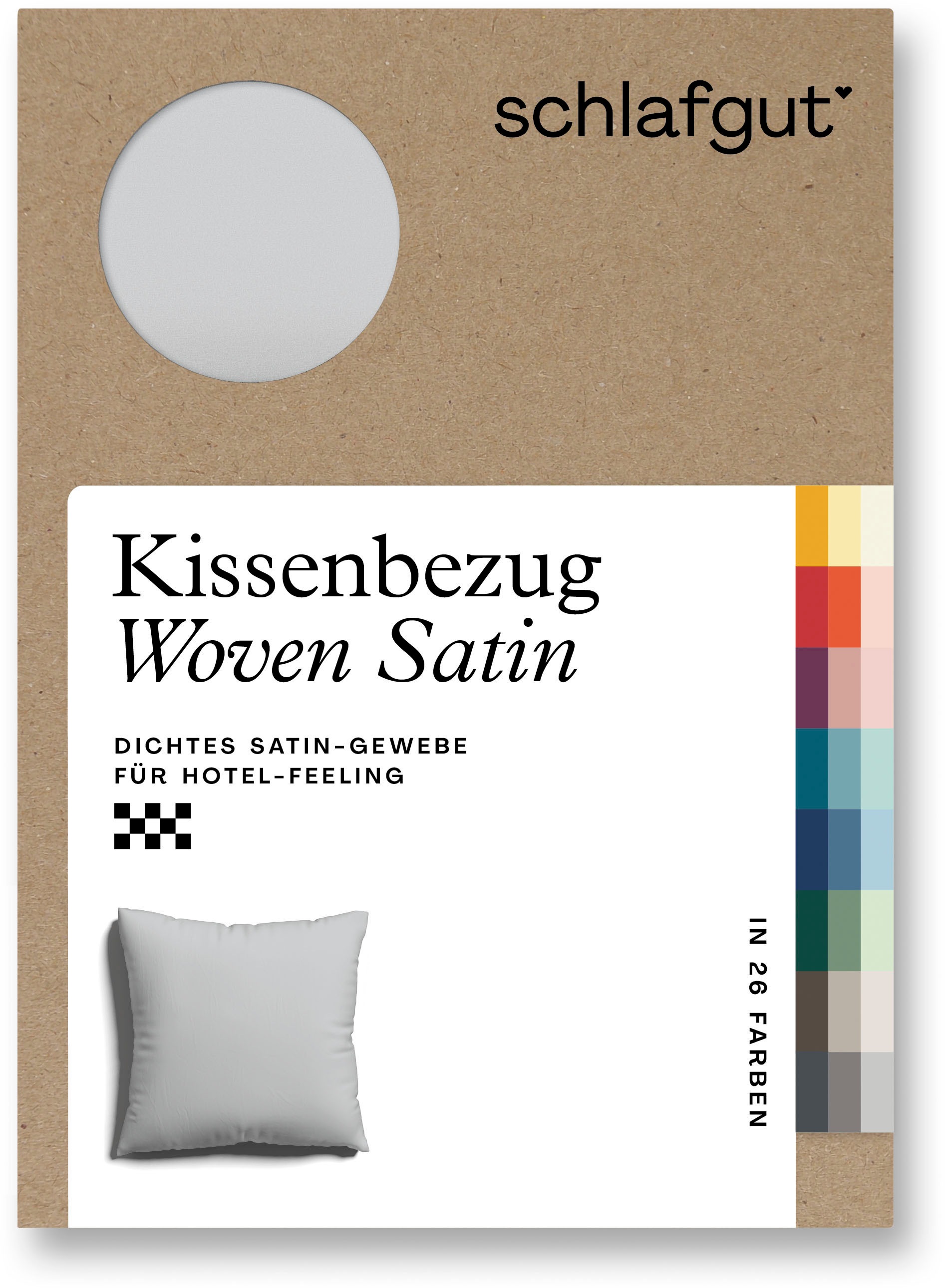 Schlafgut Kissenbezug »Woven Satin aus Mako-Baumwolle, langlebig, pflegelei günstig online kaufen