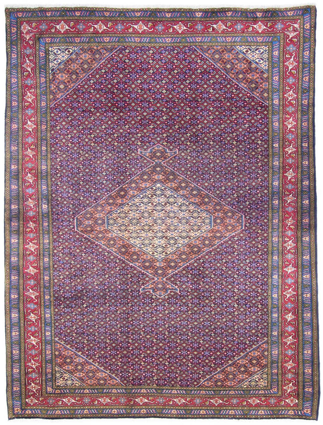 morgenland Wollteppich »Ardebil Medaillon Blu 271 x 204 cm«, rechteckig, 10 günstig online kaufen