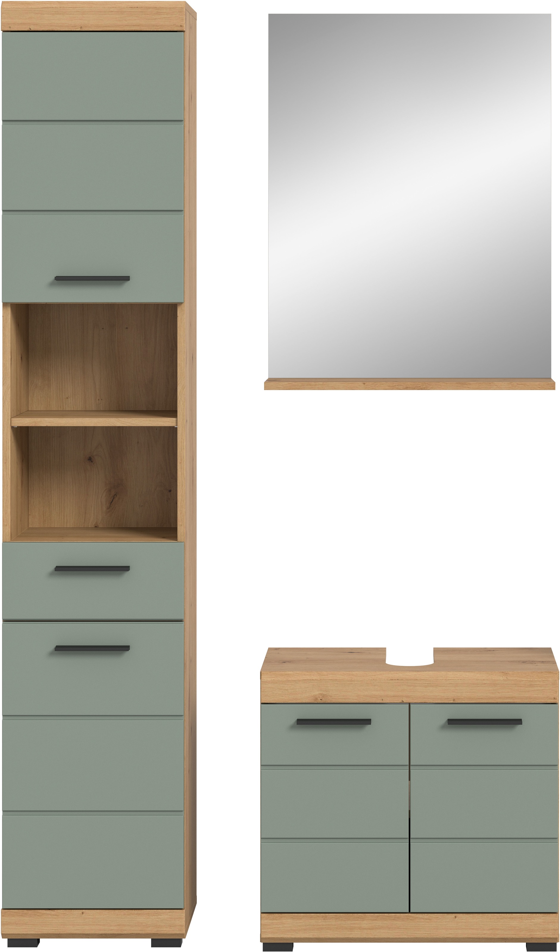 INOSIGN Badmöbel-Set »Siena, 3 teilig, bestehend aus:«, (Set), Hochschrank, günstig online kaufen