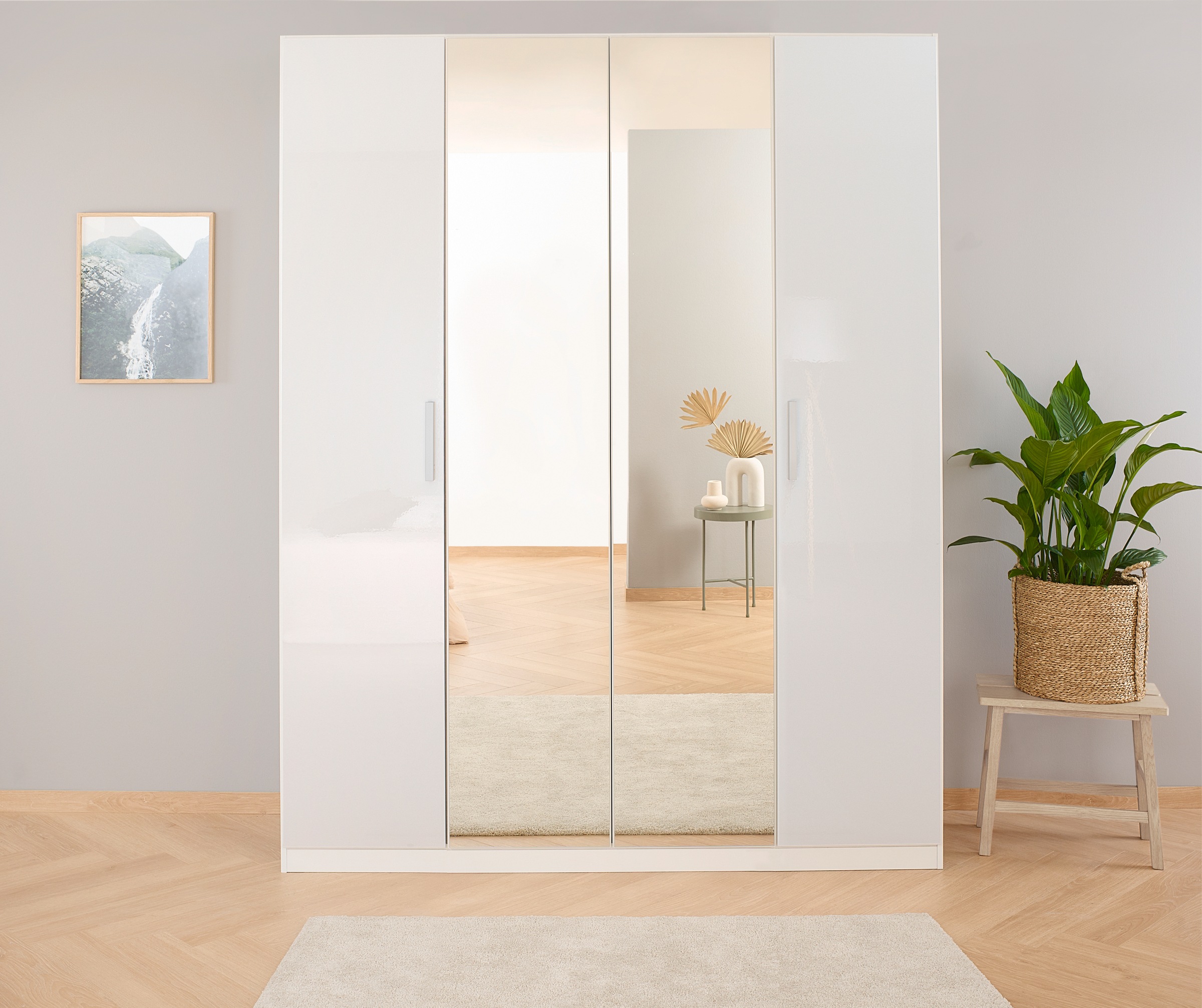 rauch Drehtürenschrank »Kleiderschrank Schrank Garderobe KOLUNA Hochglanz-F günstig online kaufen