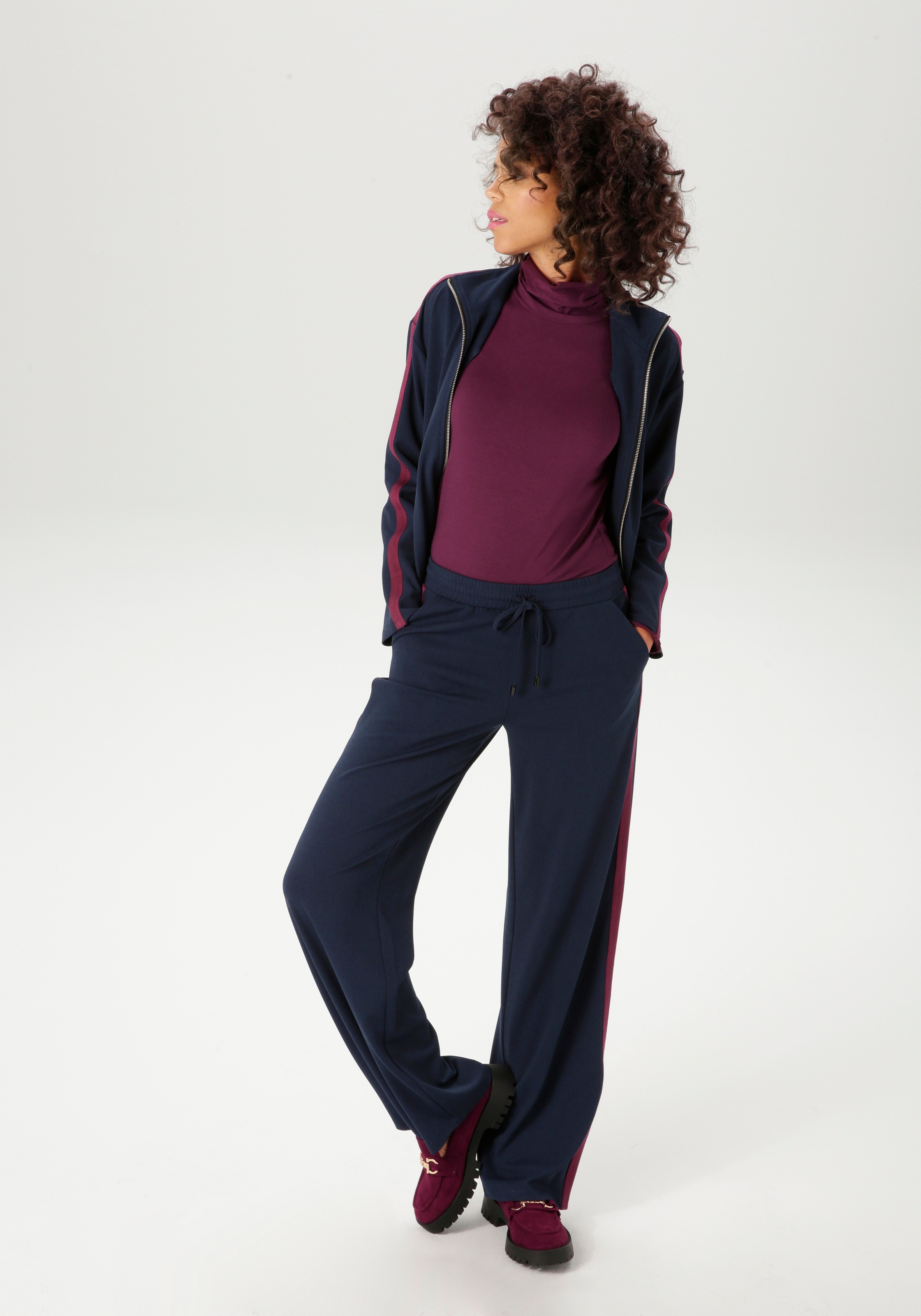 Aniston CASUAL Rollkragenshirt, mit gewellten Abschlüssen - NEUE KOLLEKTION