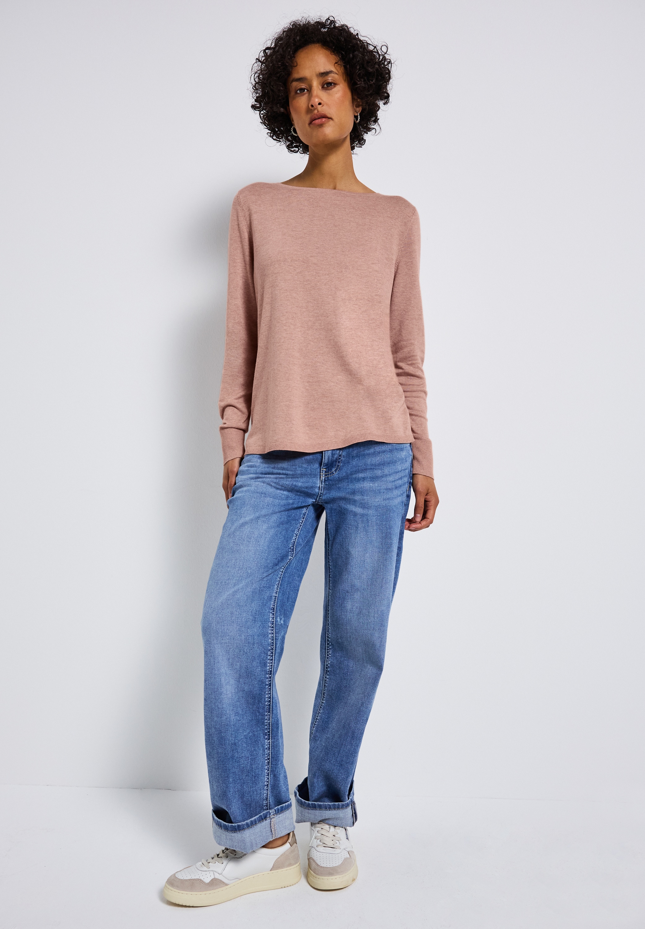 STREET ONE Strickpullover, mit U-Boot-Ausschnitt