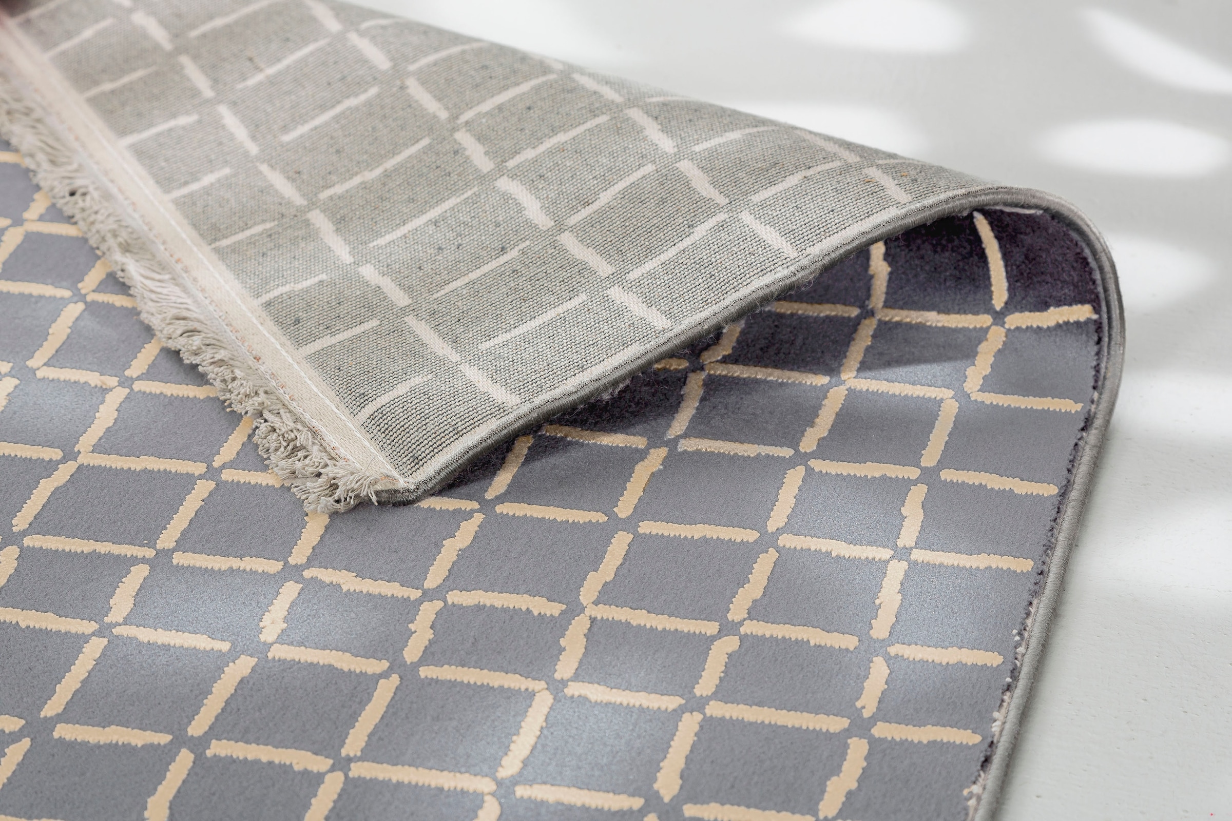 SCHÖNER WOHNEN-Kollektion Teppich »Magic 6104«, rechteckig, 7 mm Höhe, Hoch Tief Struktur, mit Viskose, weich und glänzend
