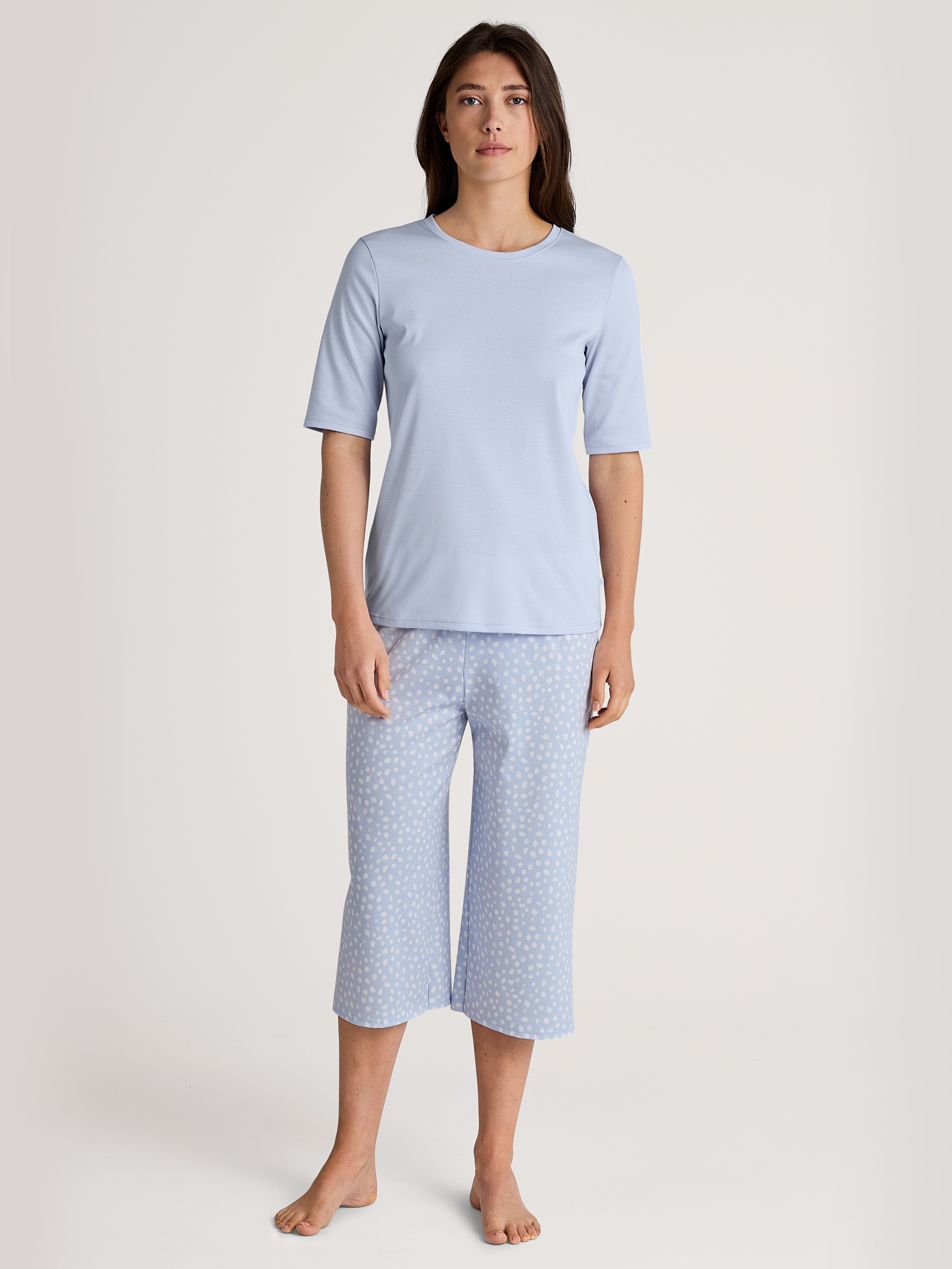 CALIDA Pyjamahose »Favourites Sleep«, 3/4-Länge, Interlock-Qualität, lockere Passform, weich