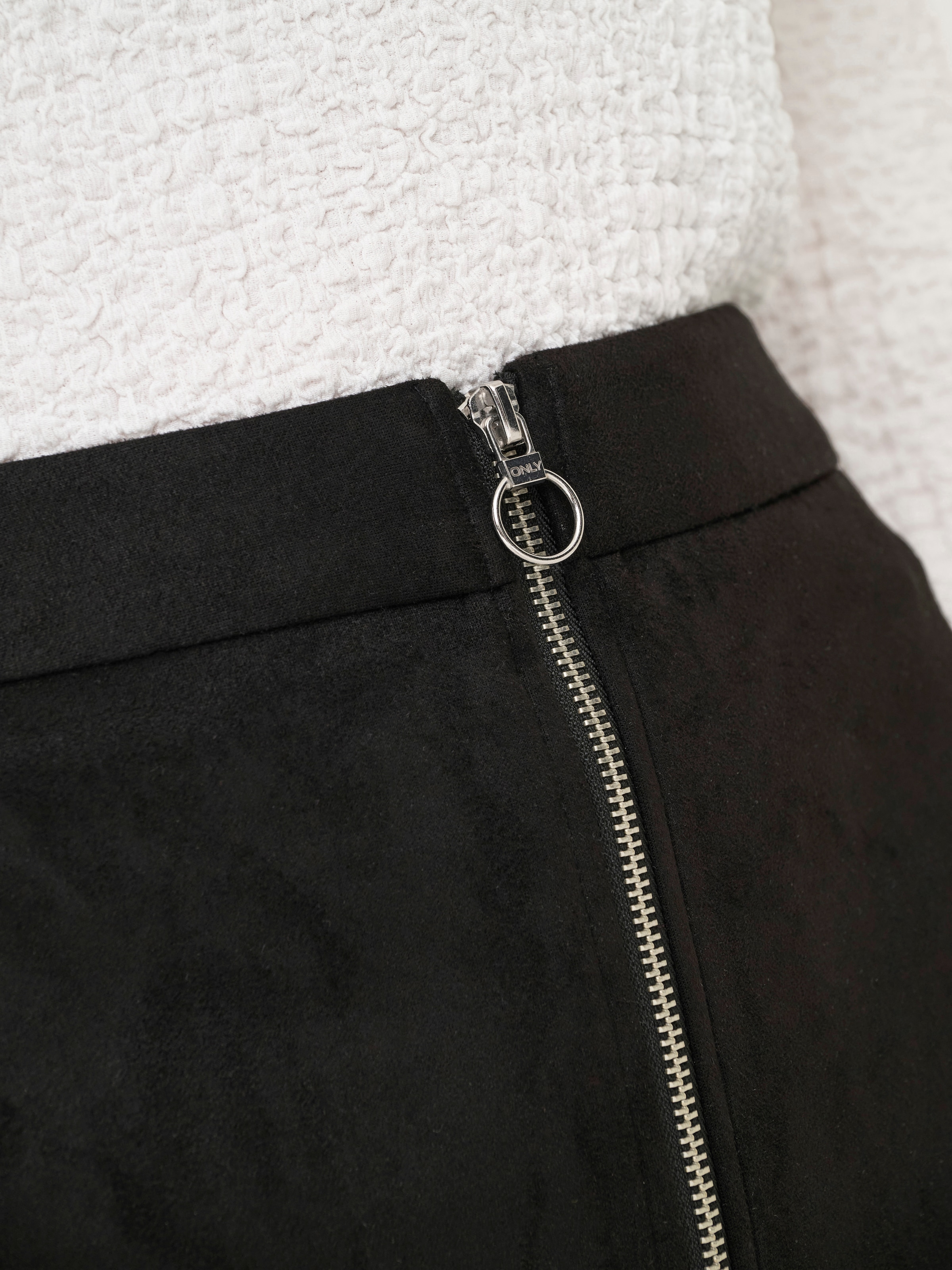 ONLY Minirock »ONLRITA FAUX SUEDE LIFE ZIP SKIRT OTW«
