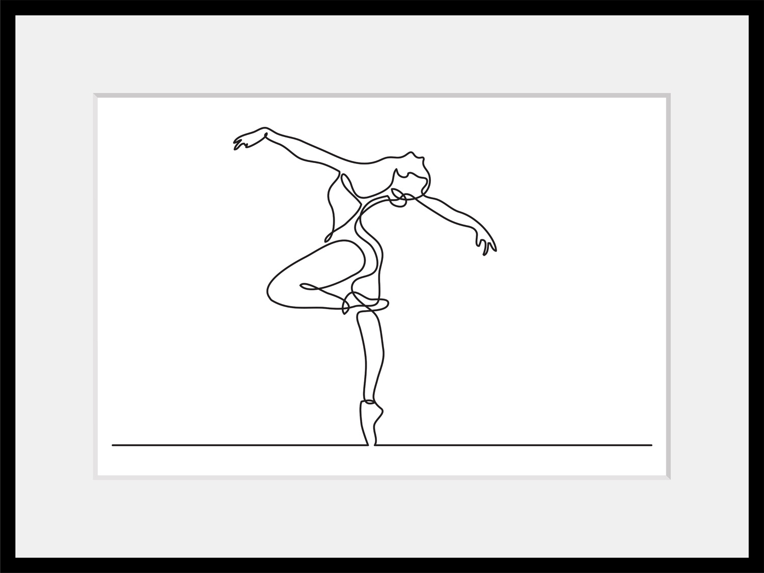 queence Bild »Polina«, Frau, gerahmt, Ballerina, Ballett günstig online kaufen
