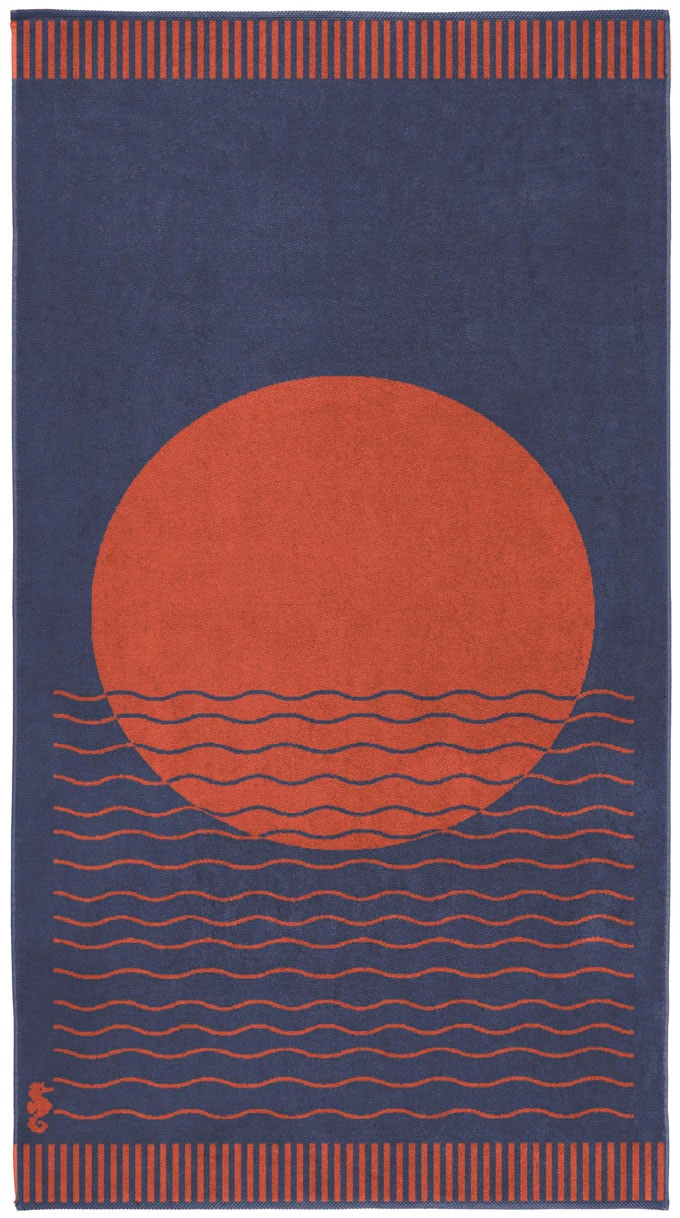 Seahorse Strandtuch »Sunny Waves«, (1 St.), 100x180, für Strand und Pool, i günstig online kaufen