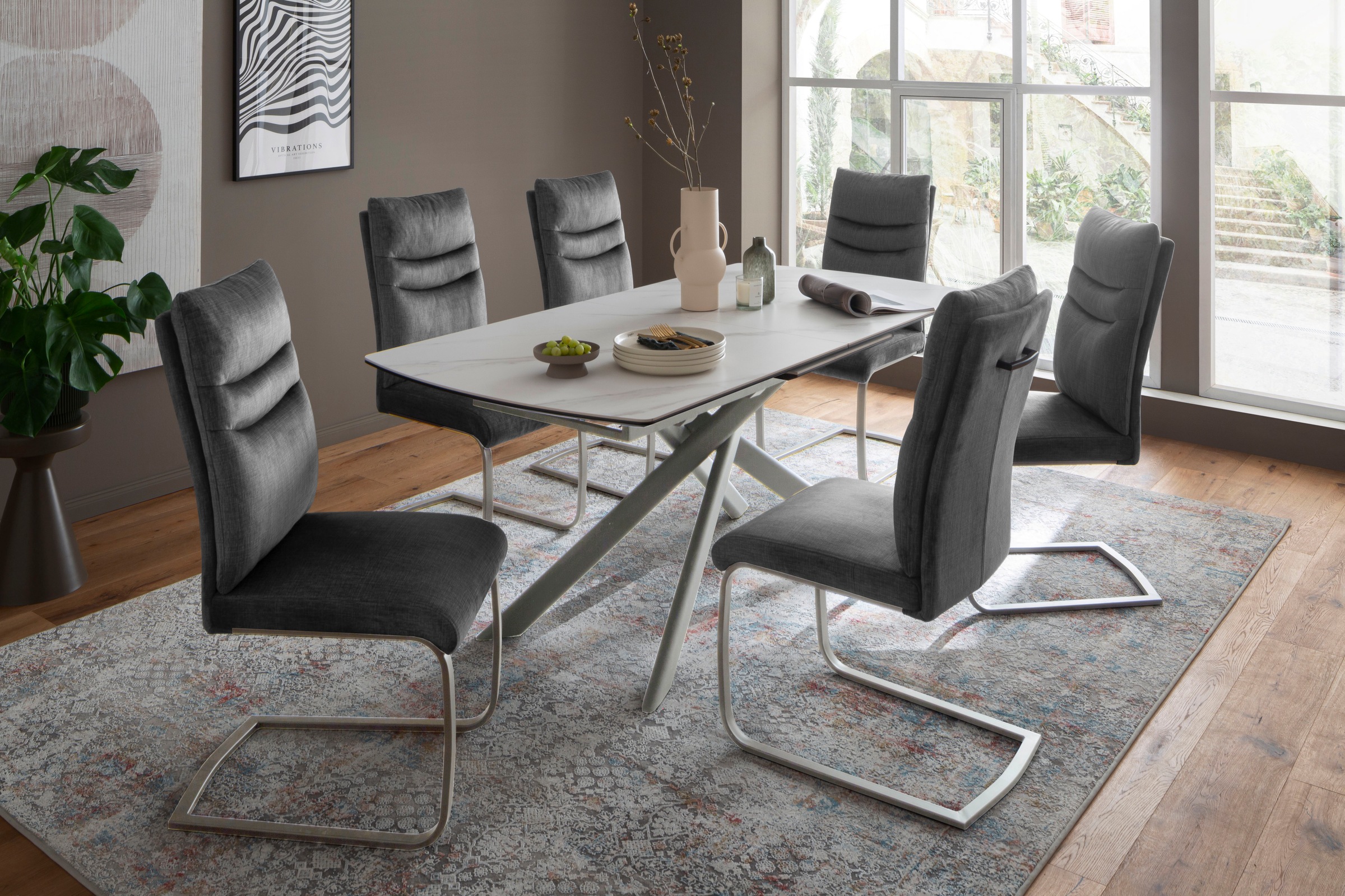 MCA furniture Freischwinger »Gibara Schwingstuhl 2er Set«, (Set), 2 St., Ve günstig online kaufen