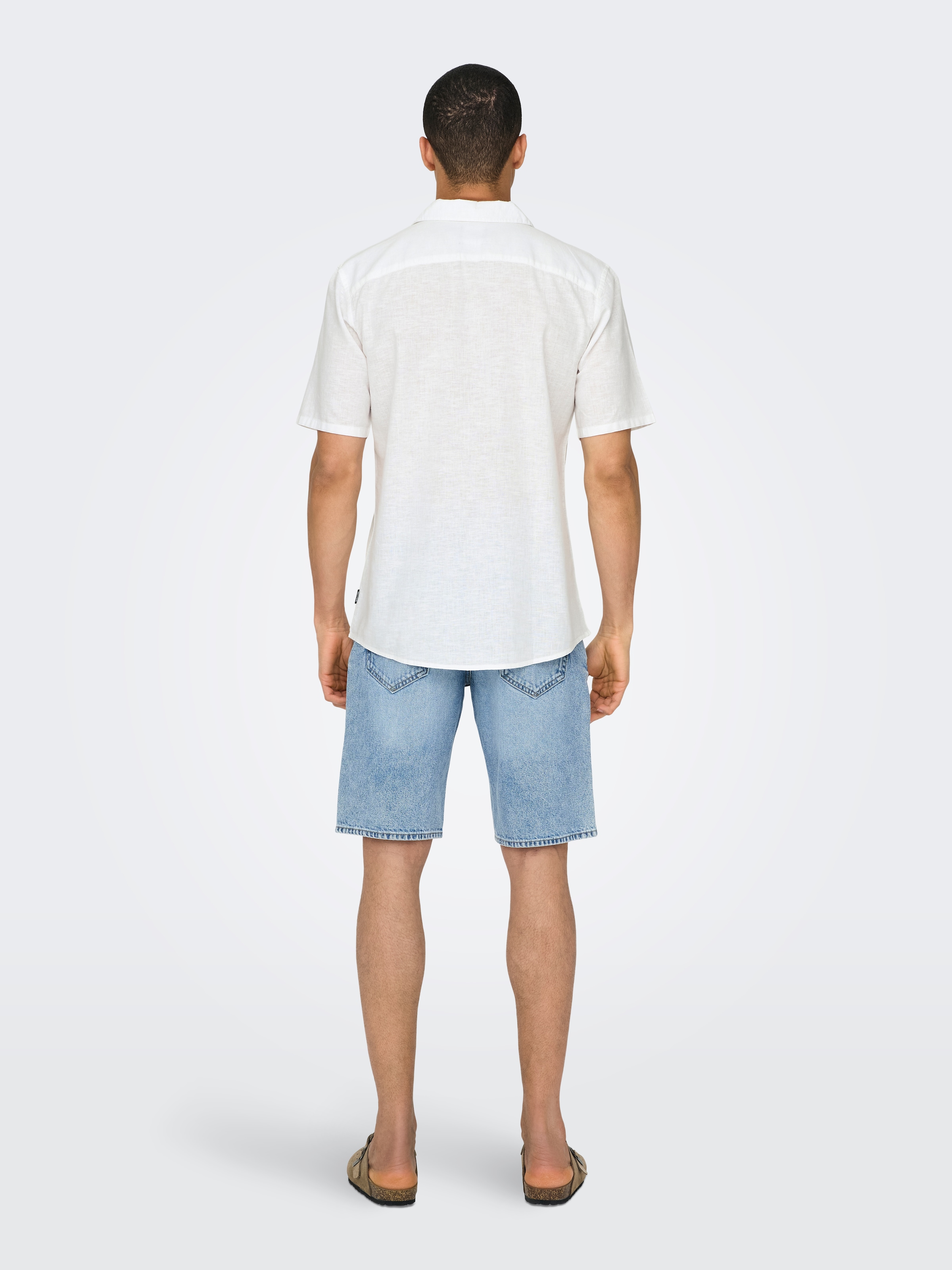 ONLY & SONS Kurzarmhemd »ONSCAIDEN SS SOLID RESORT LINEN NOOS«