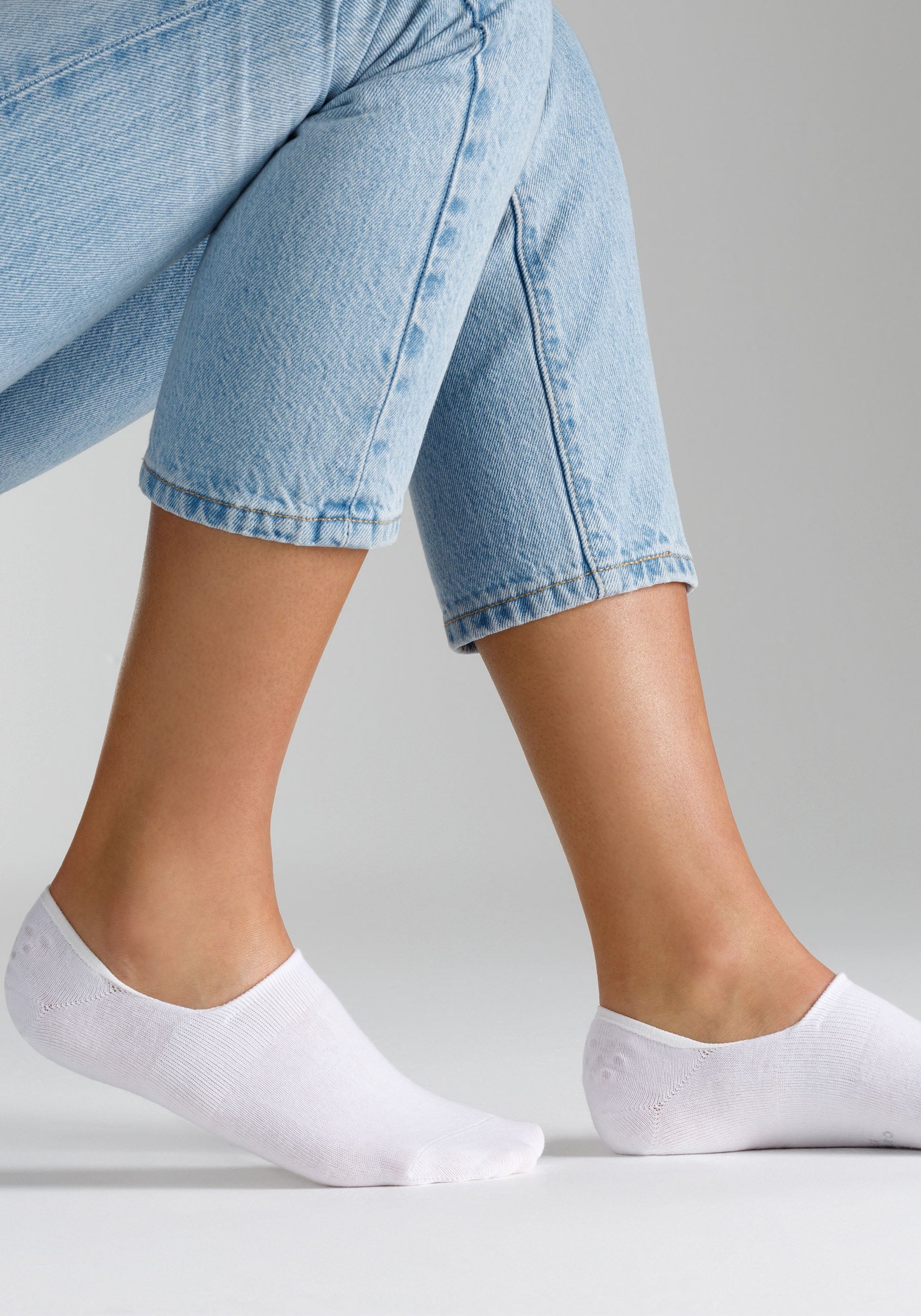 Camano Füßlinge »comfort«, (4 Paar), mit verstärkter Ferse für Langlebigkeit