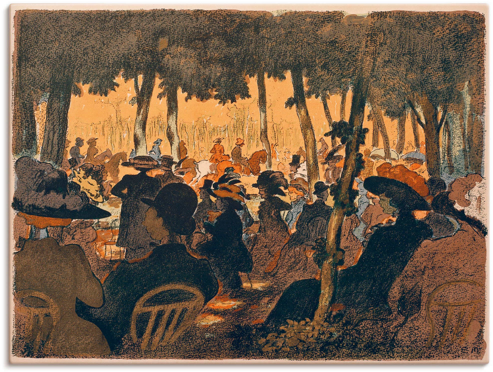 Artland Wandbild »Menschen im Park«, Gruppen & Familien, (1 St.), als Alubild, Leinwandbild, Wandaufkleber oder Poster in versch. Größen