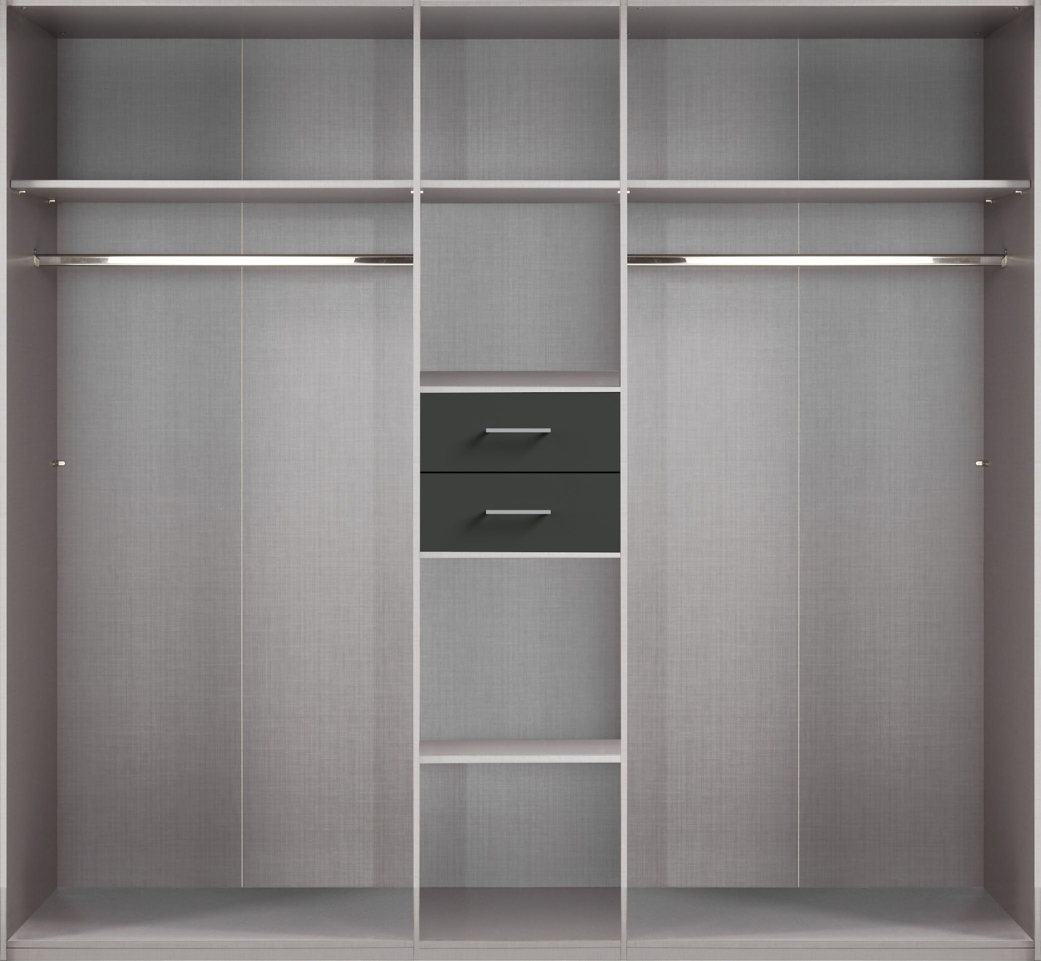 Wimex Kleiderschrank »Diver Drehtürenschrank mit Spiegel, 180, 225 o. 270cm breit«, Bestseller Schlafzimmerschrank wahlweise 3 Innenausstattungen