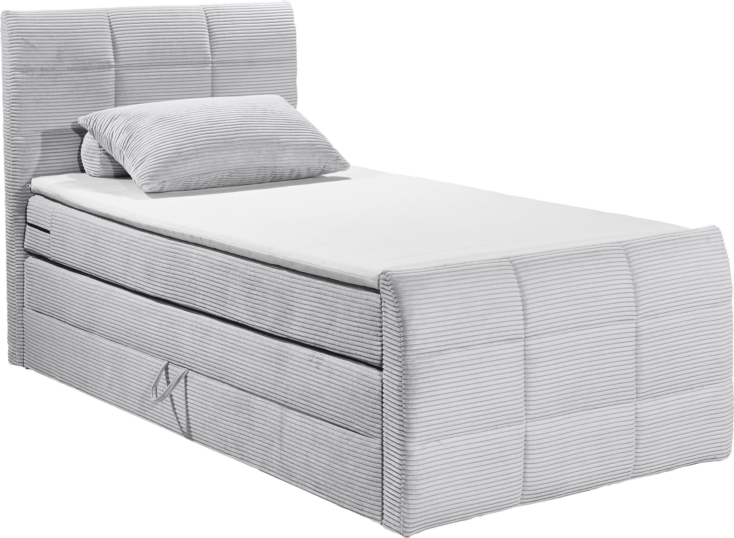 ED EXCITING DESIGN Boxspringbett »Bolivia« harte Seite mit Kokosmatte, weic günstig online kaufen