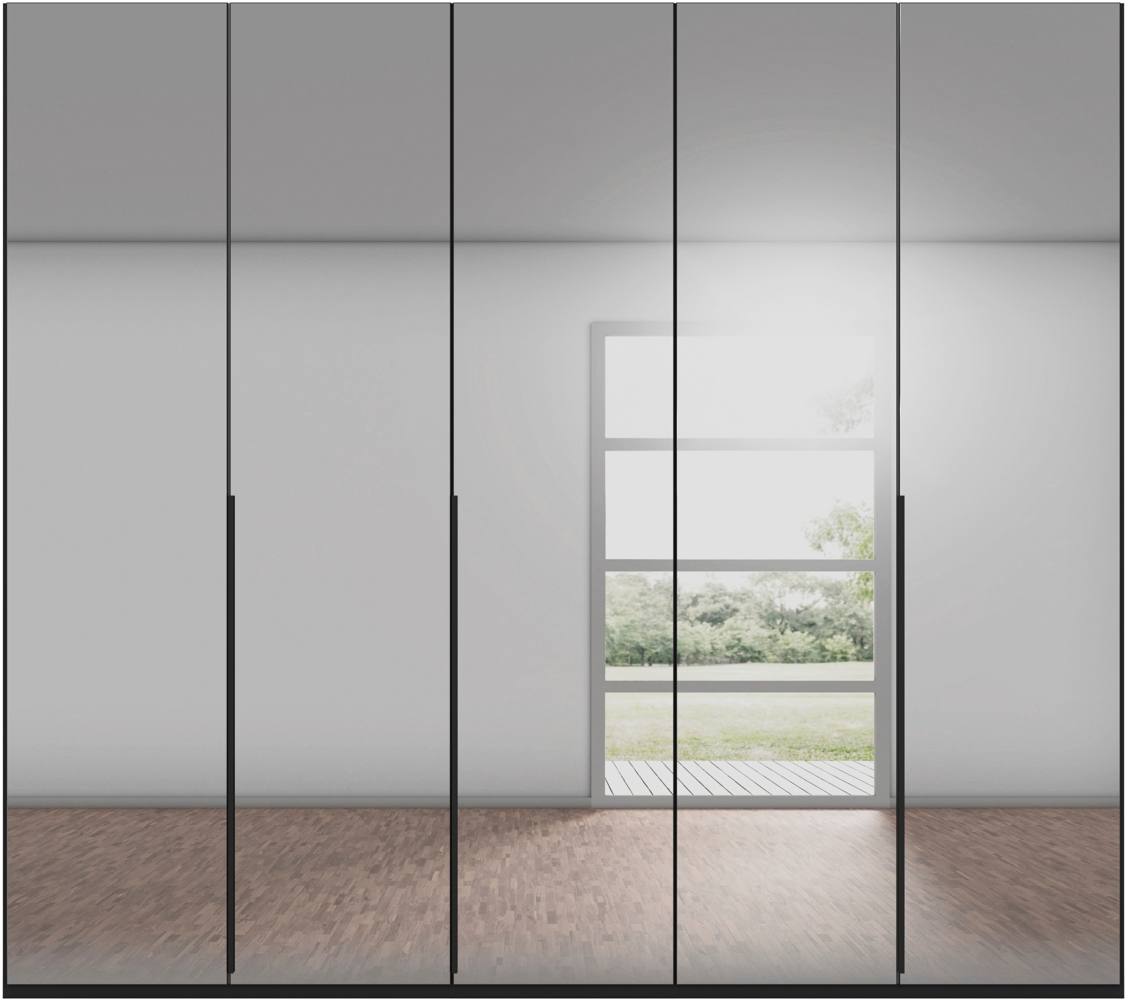 LeGer Home by Lena Gercke Kleiderschrank »Schrank Garderobe Ankleide Schlafzimmer Flur Serina«, (in 3 verschiedenen Ausstattungen BASIC/CLASSIC/PREMIUM), in 6 Breiten (101 - 401 cm) mit Front Glas oder Dekor MADE IN GERMANY