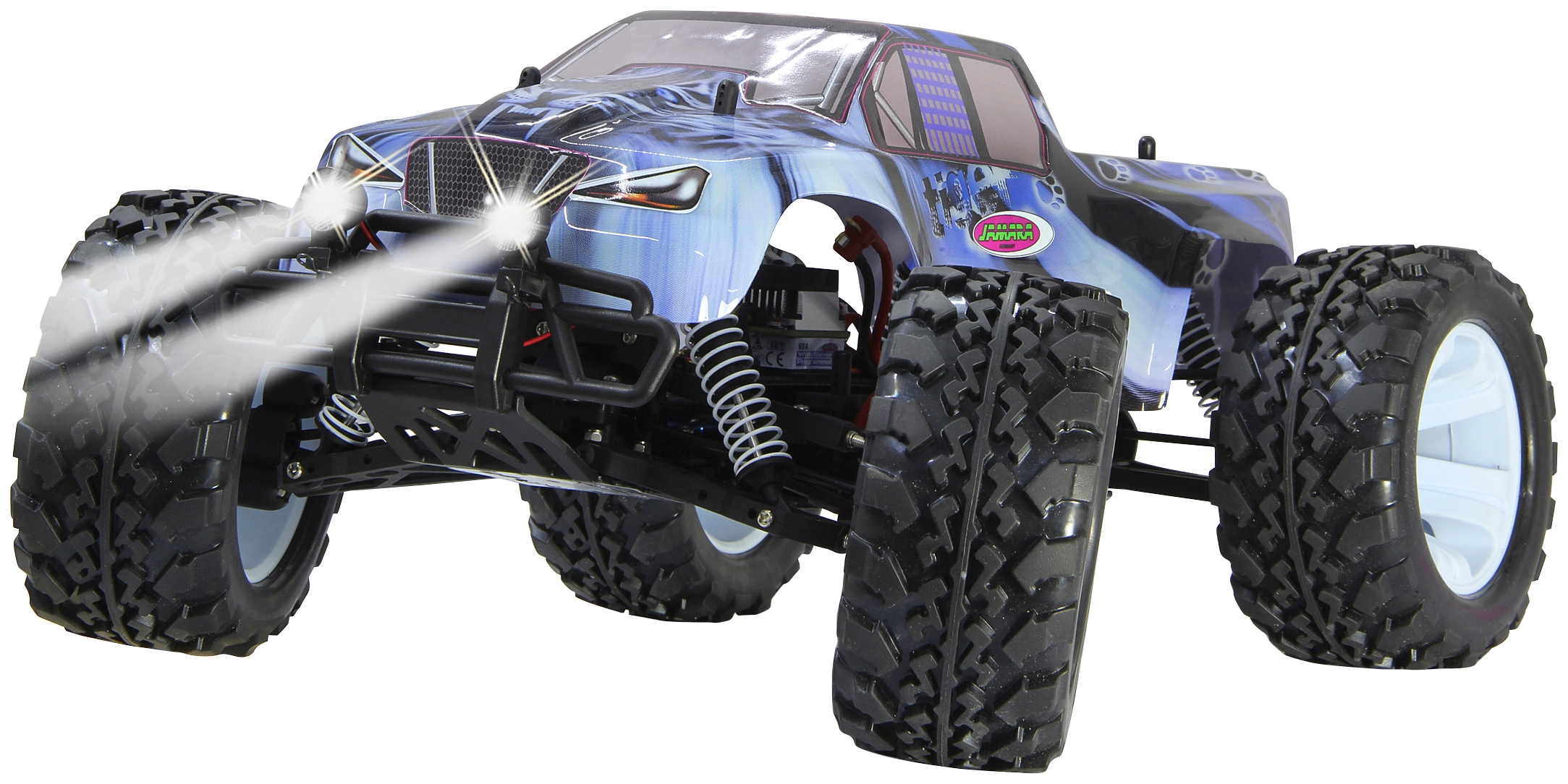 Jamara RC-Monstertruck »Tiger Ice Monstertruck 4WD«, 1:10, 2,4 GHz, mit LED