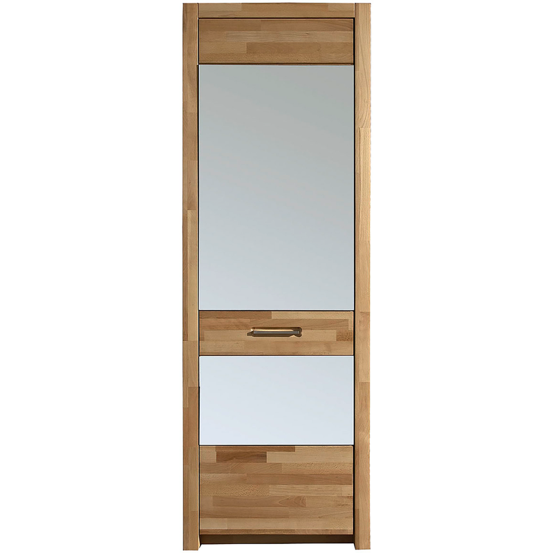 MCA LIVING Garderobenschrank »Fenja Spiegelschrank, Schrank, Drehtürenschrank - Höhe 203 cm« 1 Stk. tlg. Massivholz, Kernbuche, 1 Spiegeltür, 1...