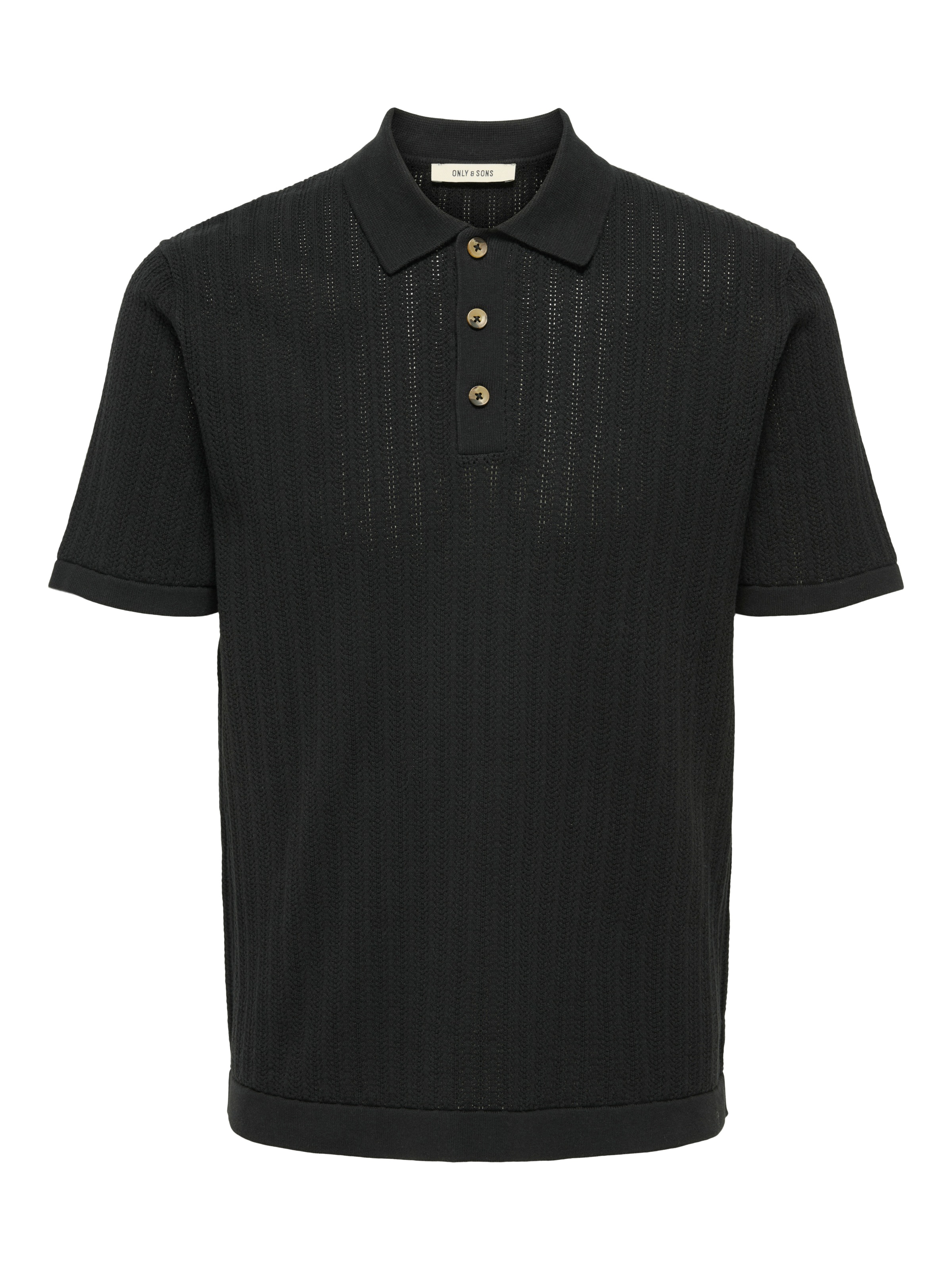 ONLY & SONS Polokragenpullover »ONSMOON REG 12 SS POLO KNIT NOOS« Baumwollmischung, normal geschnitten