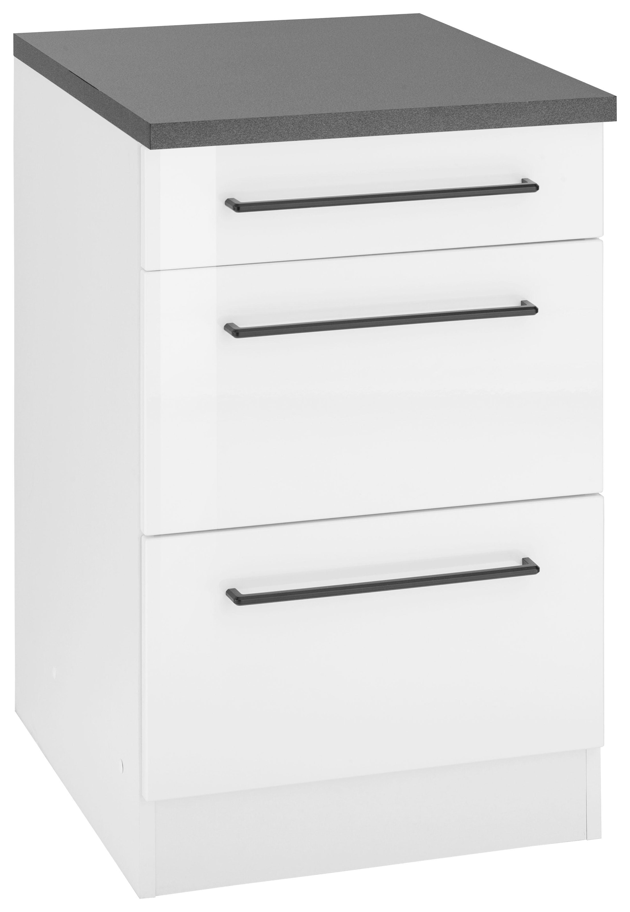 KOCHSTATION Unterschrank "KS-Tulsa", 50 cm breit, 1 Schubkasten, 2 große Au günstig online kaufen