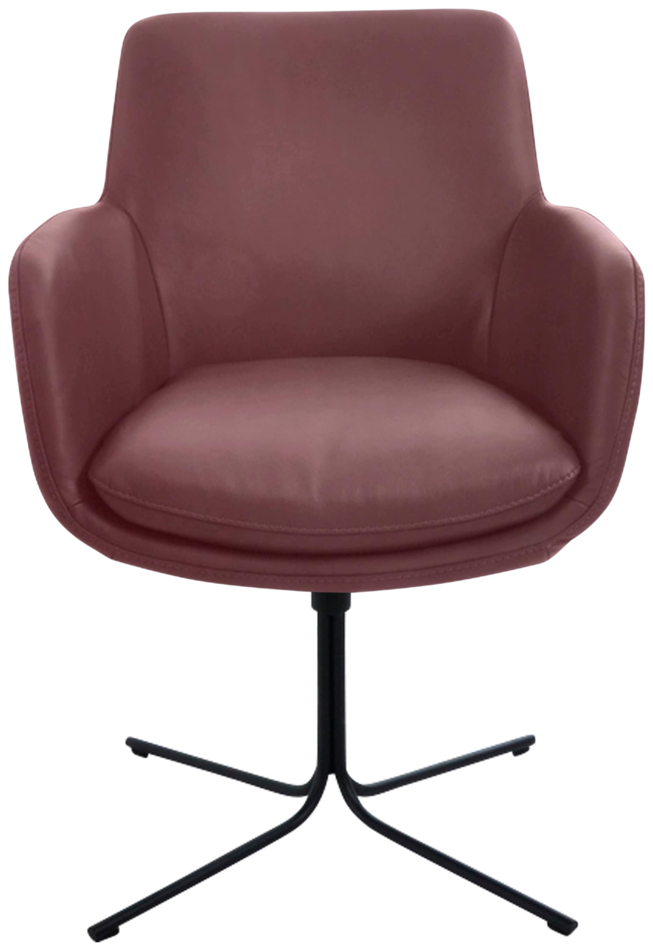 K+W Komfort & Wohnen Drehstuhl »Pego« () filigranem 4-Fuß-Gestell in schwar günstig online kaufen