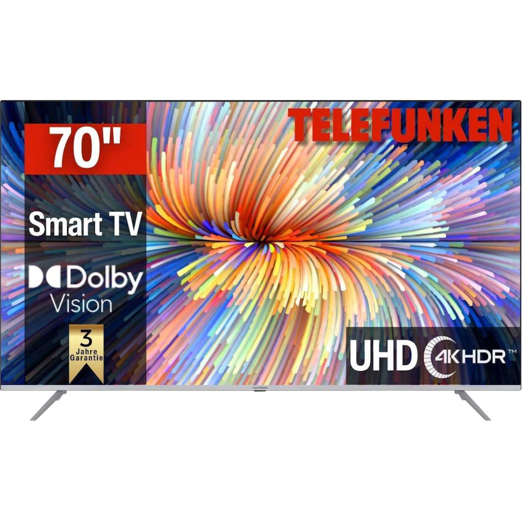 Telefunken LED-Fernseher »D70V850M5CWH«, 177 cm/70 Zoll, 4K Ultra HD, Smart-TV