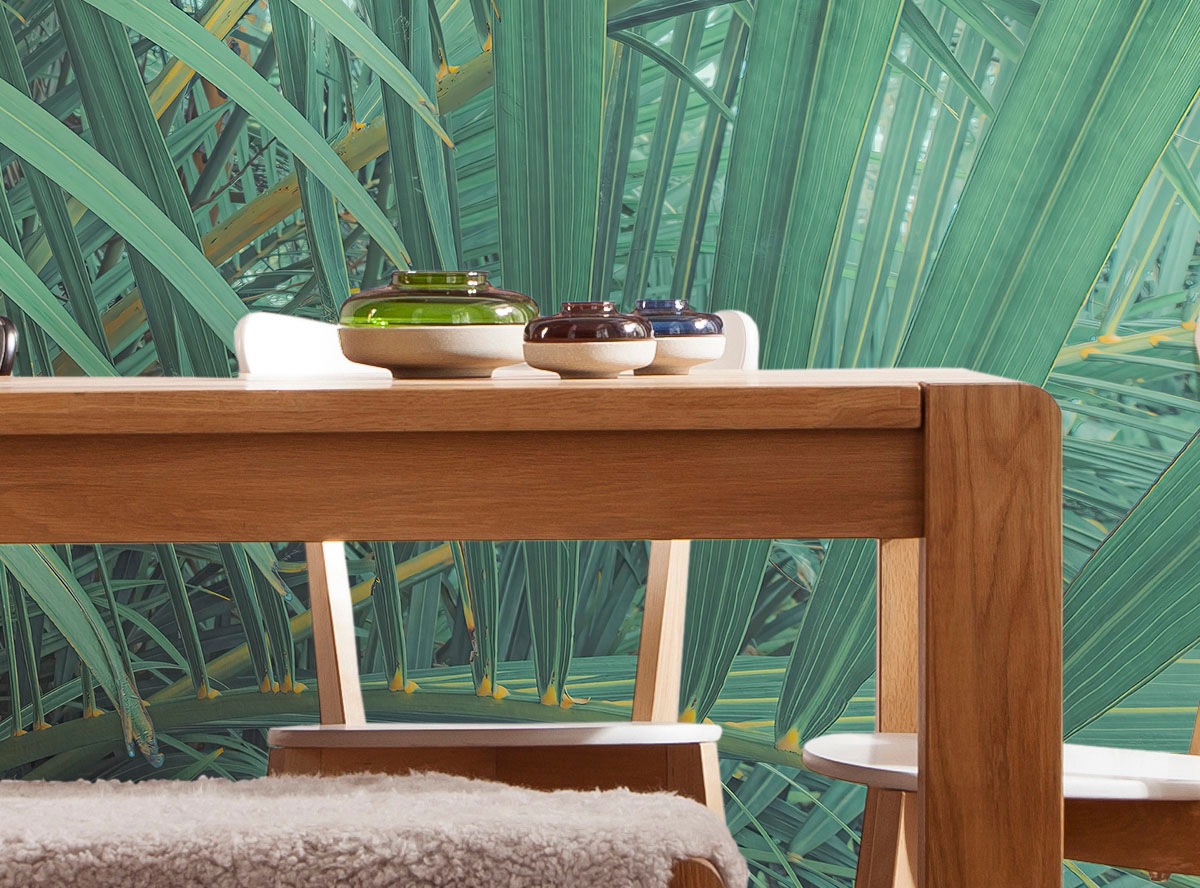 Komar Fototapete »Digitaldruck Vlies - Foggy Fern - Größe 400 x 250 cm«, bedruckt, Wohnzimmer, Schlafzimmer