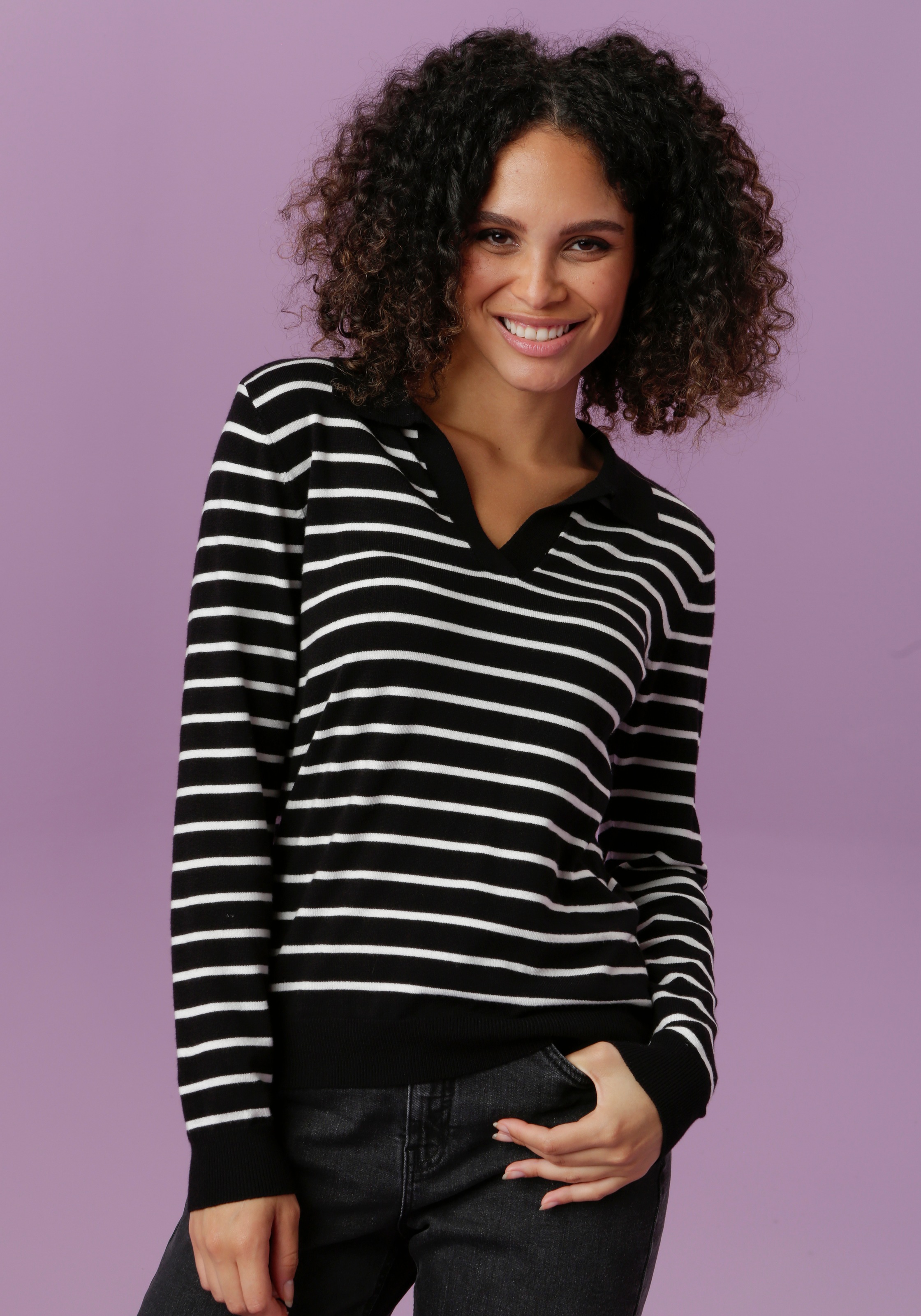 Aniston CASUAL Strickpullover, in 2 unterschiedlichen Streifen-Dessins - welcher ist... kaufen