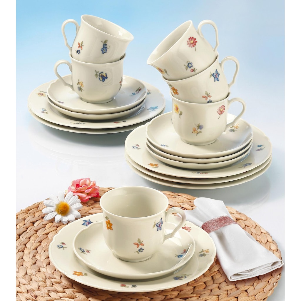 Seltmann Weiden Kaffeeservice »Geschirr-Set, Service Marieluise«, (Set, 18 tlg.)