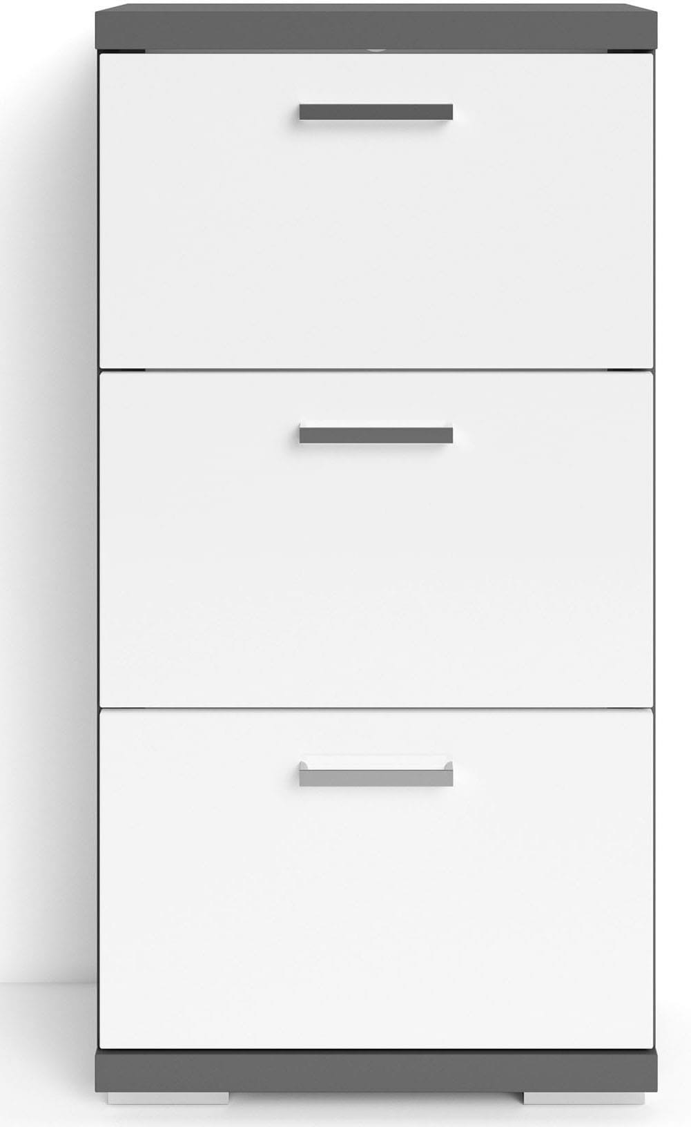 byLIVING Badkommode »Nebraska«, Breite 35 cm, Badezimmerschrank mit Metallgriffen, 3 Schubladen
