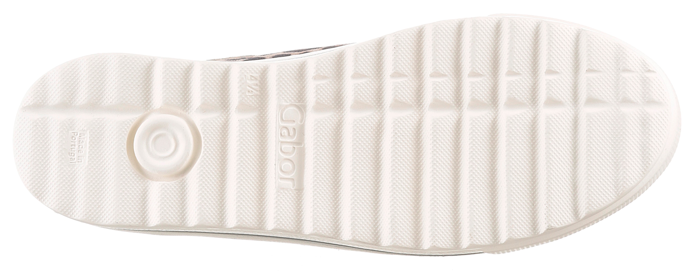 Gabor Plateausneaker »FLORENZ«, Freizeitschuh, Halbschuh, Schnürer, modischer Leo-Look, Weite G