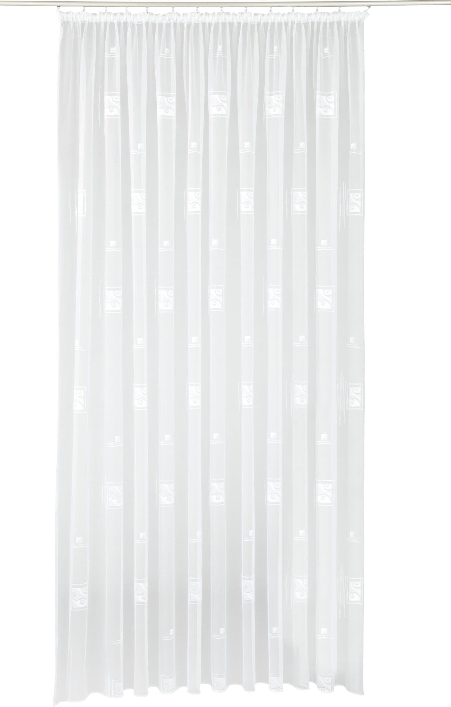 Weckbrodt Gardine »Alexa«, (1 St.), Jacquard, strukturiert,halbtransparent, günstig online kaufen