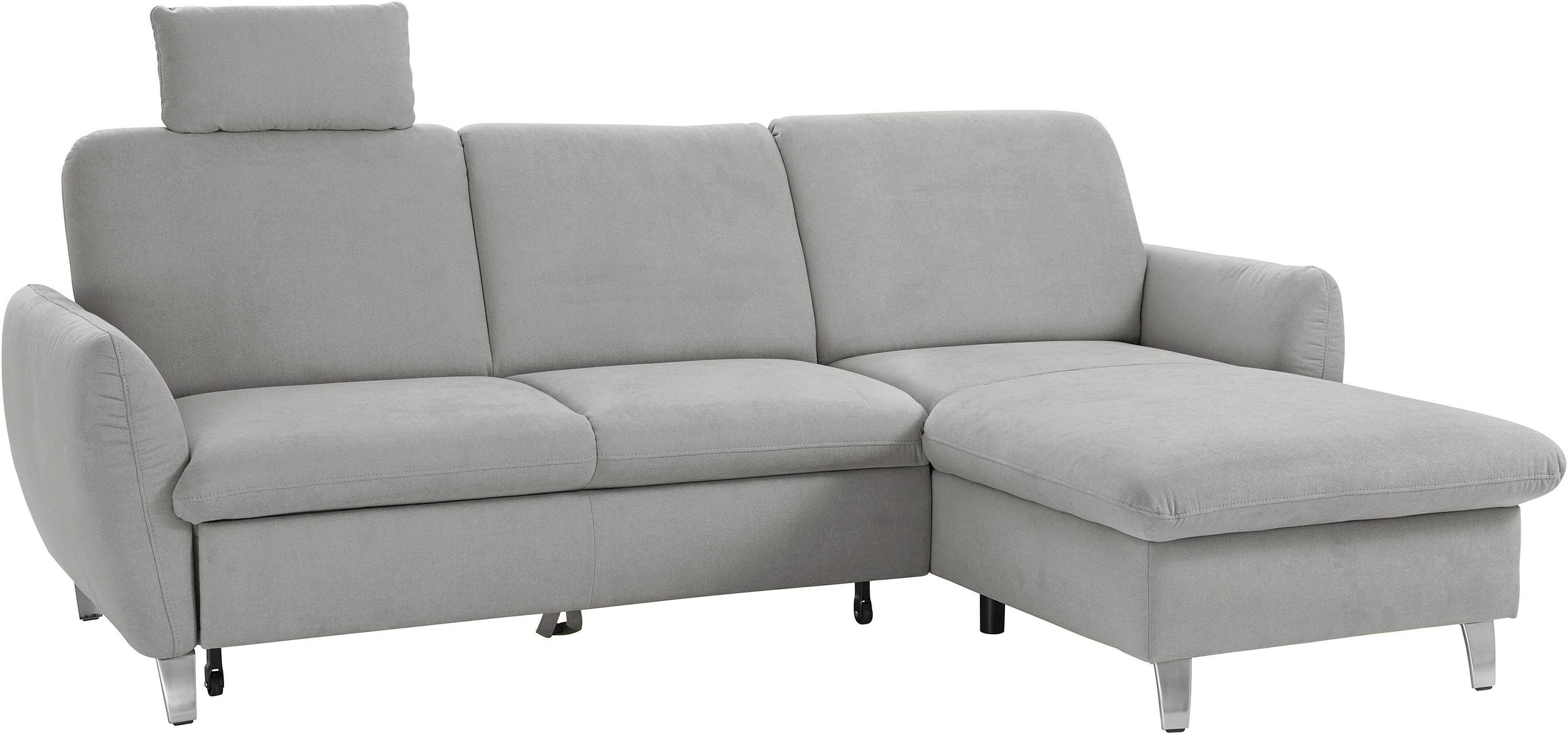 sit&more Ecksofa »Daytona L-Form«, mit Federkern, einer Kopfstütze und wahlweise mit Bettfunktion