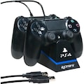 4Gamers Controller-Halterung »Dual Charge 'n' Stand - schwarz«