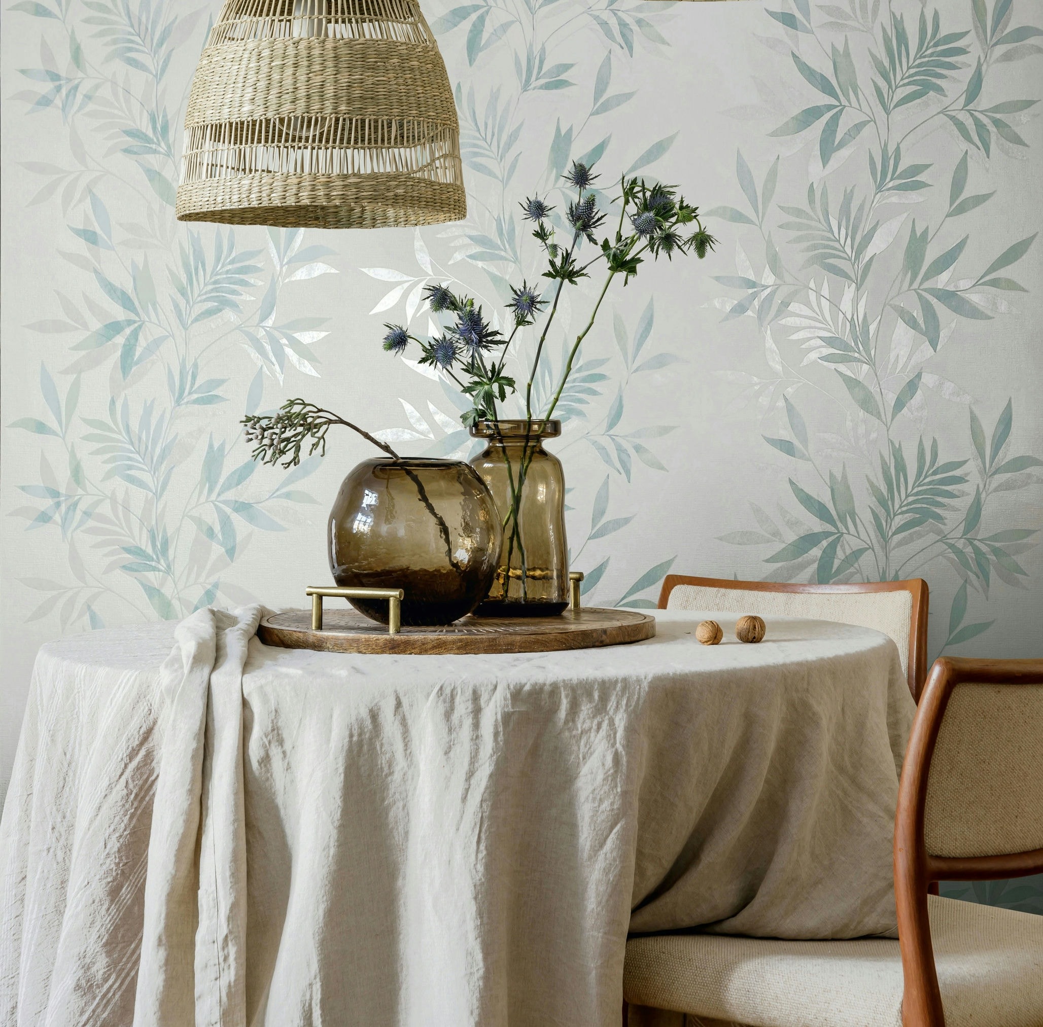 Marburg Vliestapete »Tapete Flowers of Wind« uni geprägt moderne Vliestapete für Wohnzimmer Schlafzimmer Küche