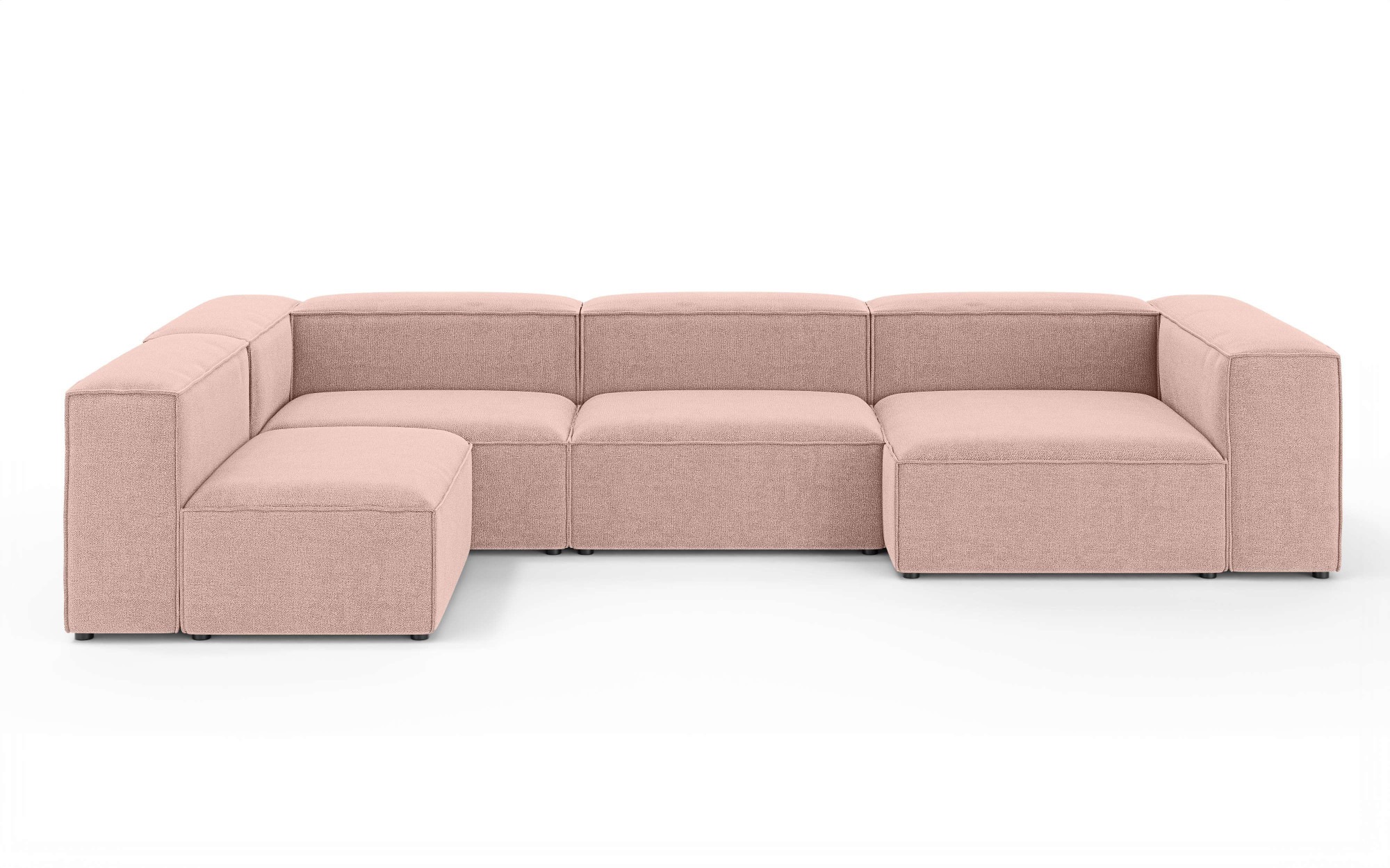 INOSIGN Wohnlandschaft »HAILY U-Form mit Ottomane links/rechts, Maße B/T/H: 360/200/72 cm«, als Modul oder separat verwendbar, für individuelle Zusammenstellung