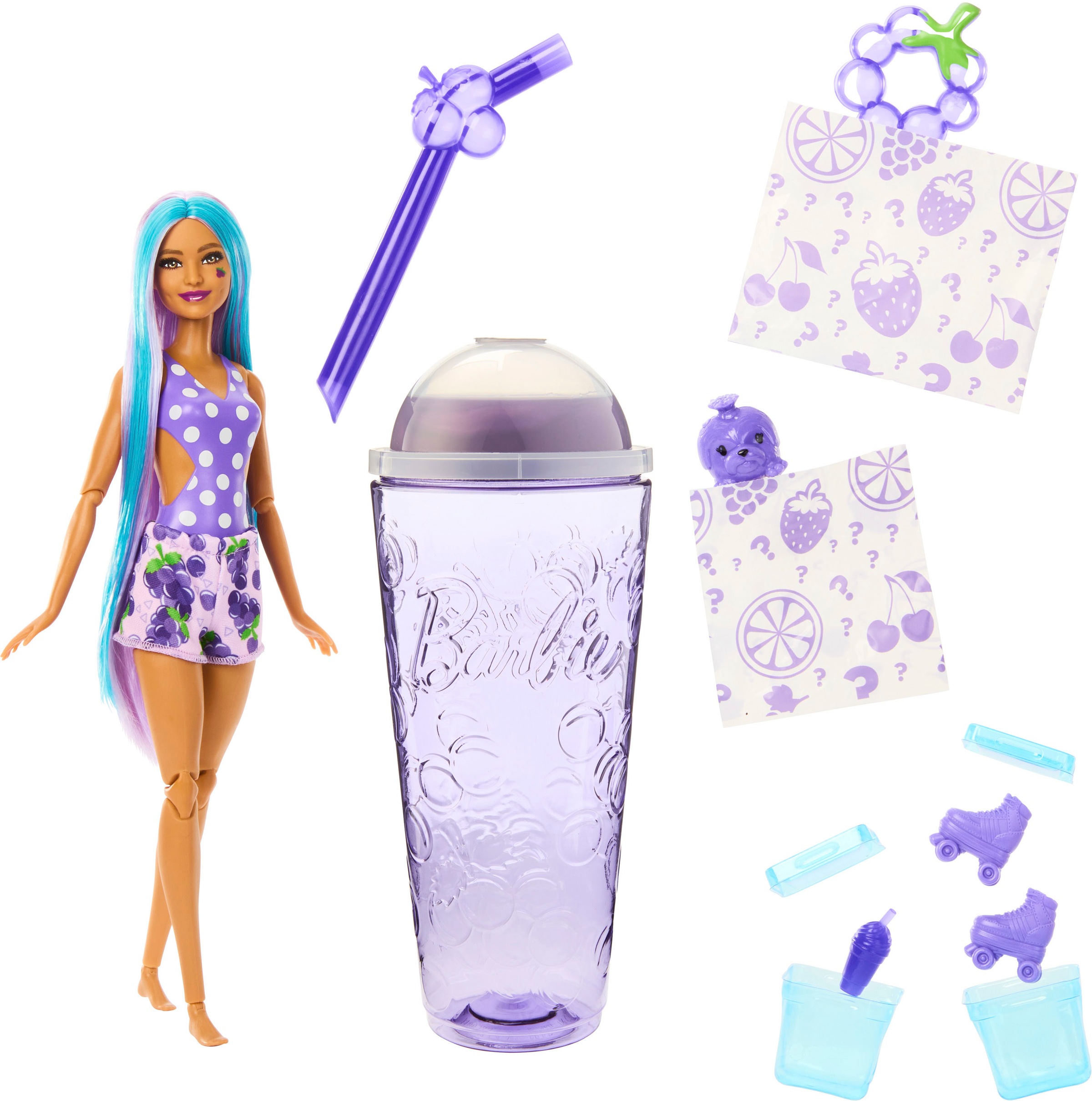 Barbie Anziehpuppe »Pop! Reveal, Fruit, Früchtepunschdesign«, mit Farbwechsel