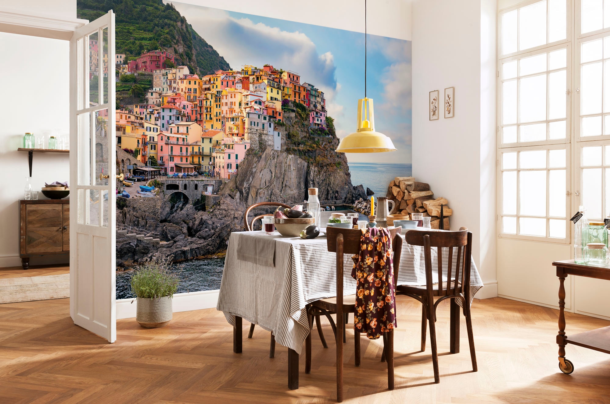 Komar Fototapete »Vlies - Cinque Terre - Größe 368 x 248 cm«, bedruckt, Woh günstig online kaufen