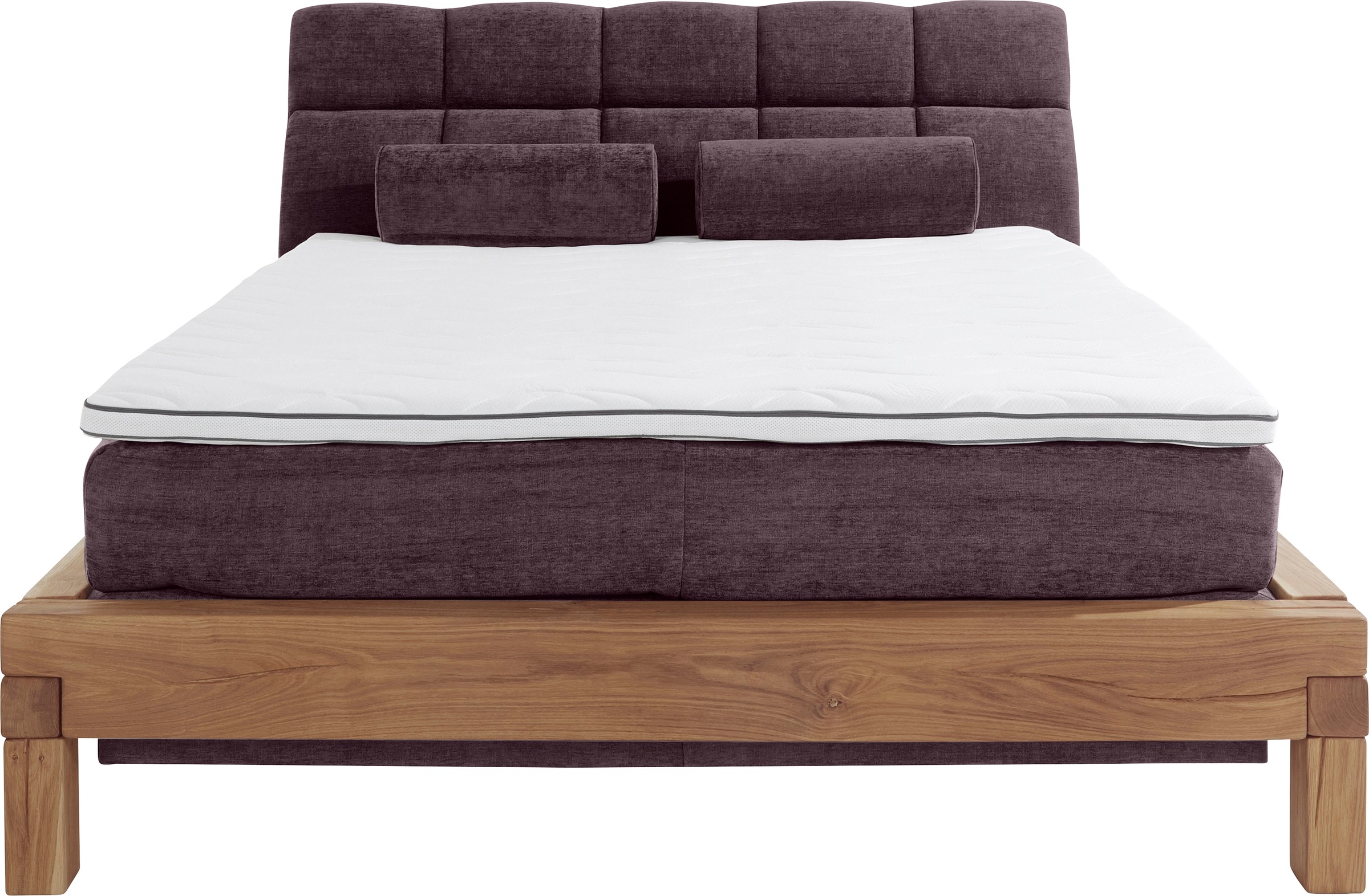 Home affaire Boxspringbett »Villads«, Liegefläche: 160/200 cm aus Balkeneiche, Inside-Boxspring-Unterbau