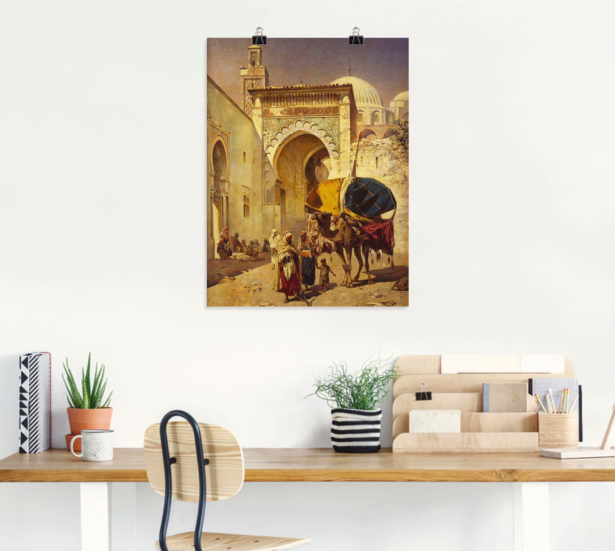 Artland Wandbild »Eine arabische Straßenszene.«, Gebäude, (1 St.), als Leinwandbild, Poster, Wandaufkleber in verschied. Größen