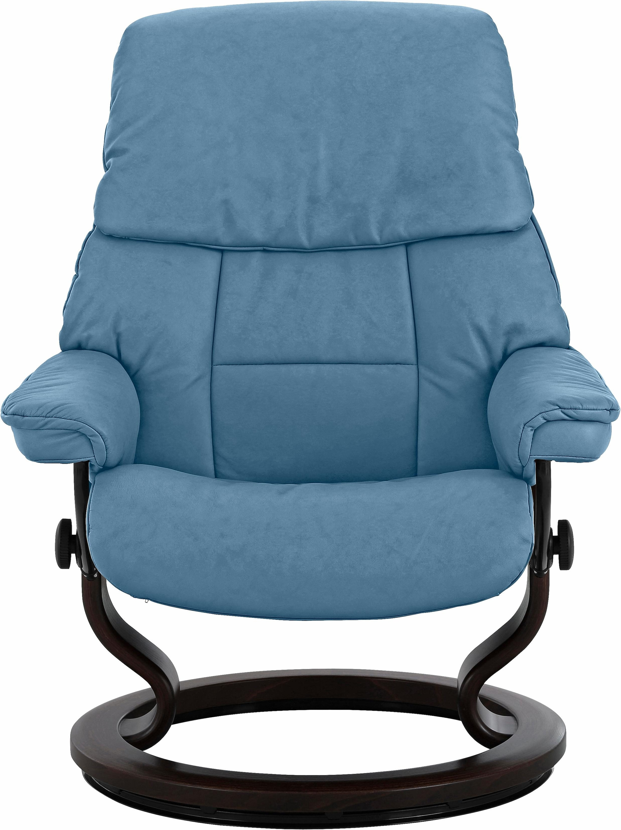 Stressless® Relaxsessel »Ruby«, (Set, Relaxsessel mit Hocker), mit Classic Base, Größe S, Gestell Eiche, Wenge, Braun & Schwarz
